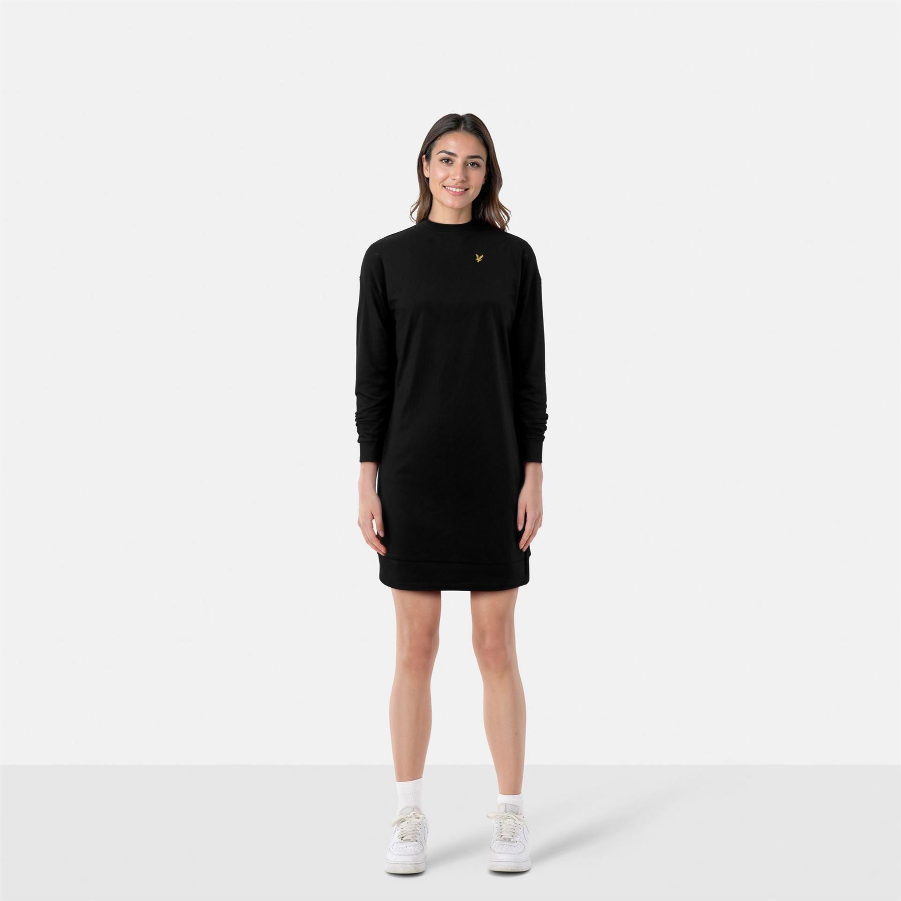 Lyle and Scott Hooded Mini Sweatshirt Dress
