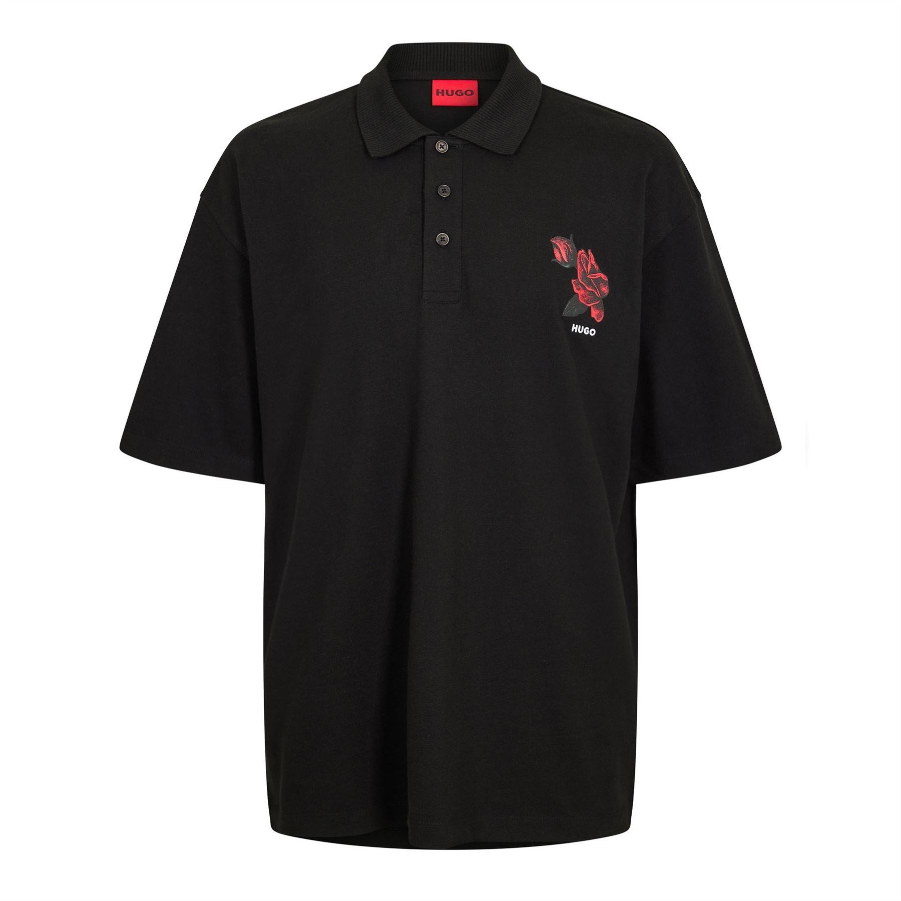 Hugo HUGO Dardigo Short Sleeve Polo Shirt with Artwork Detail