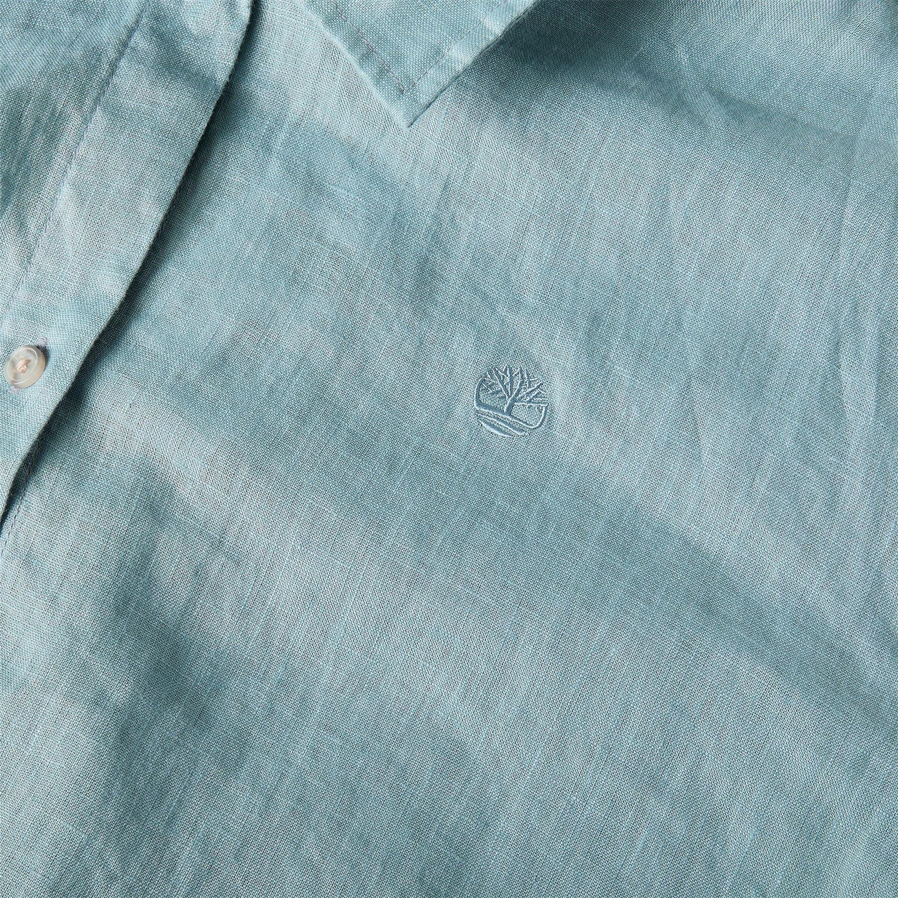 Timberland Linen Citadel Collared Long Sleeve Shirt