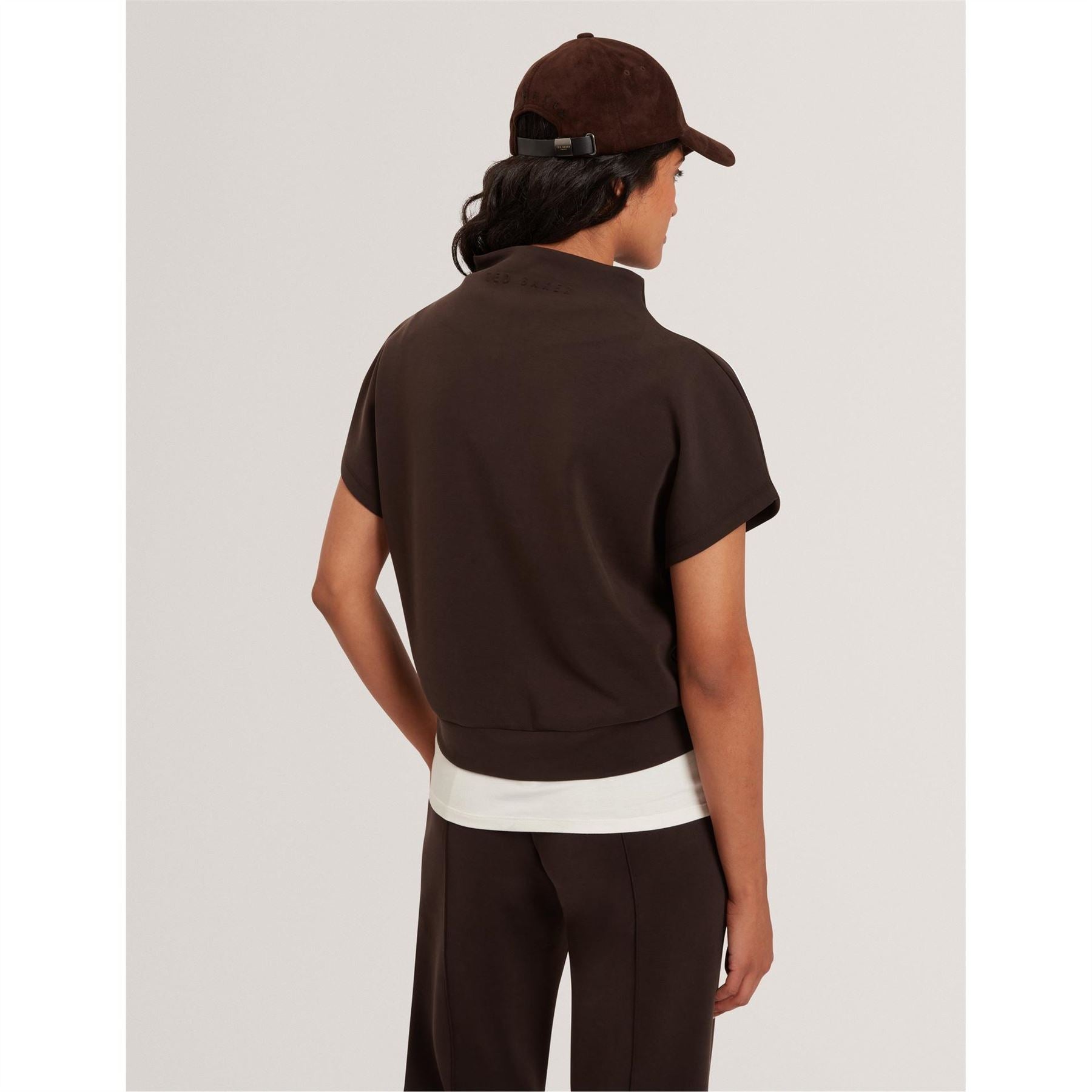 Ted Baker High Neck Sleeveless Boxy Fit T-Shirt