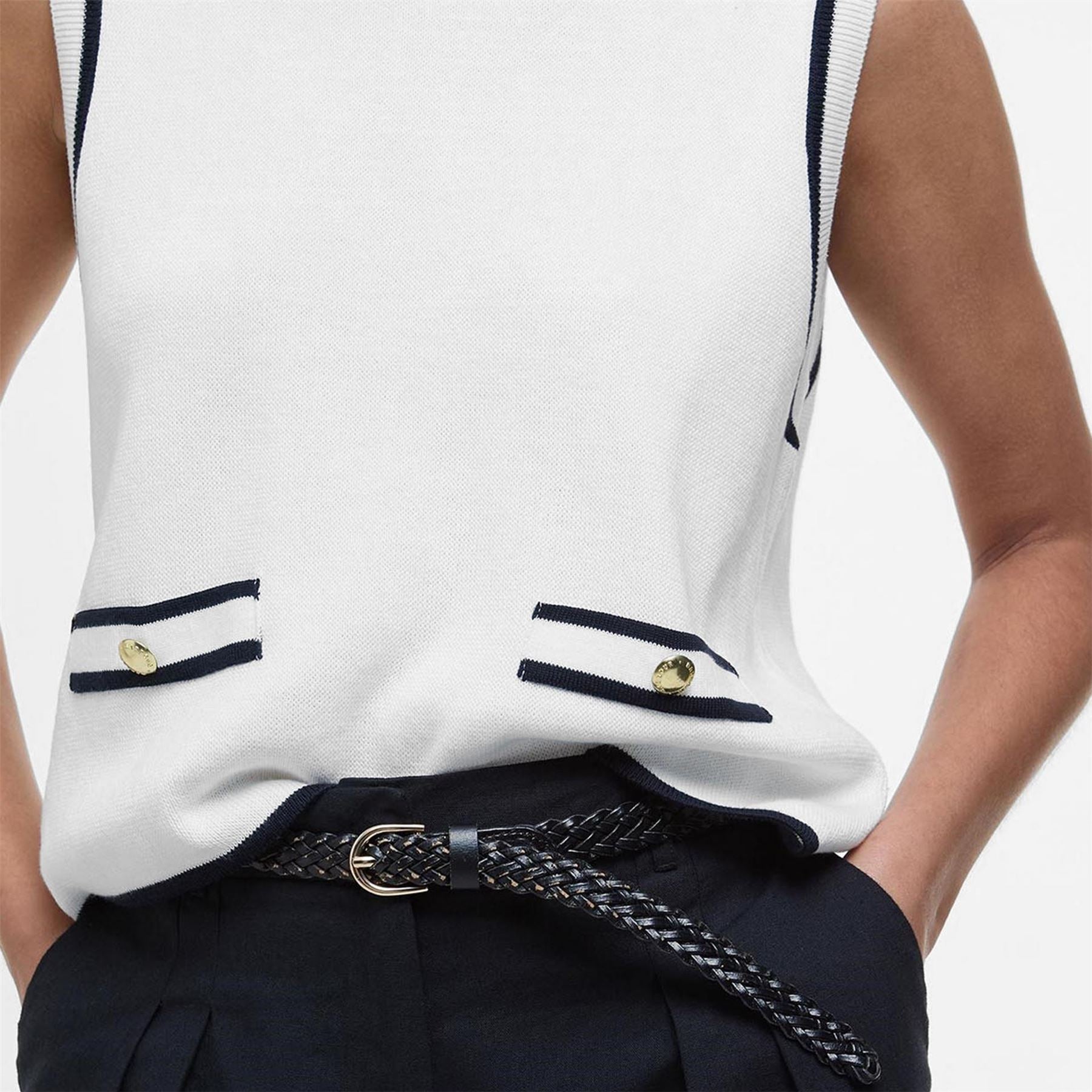 Barbour Sleeveless Knitted Jumper