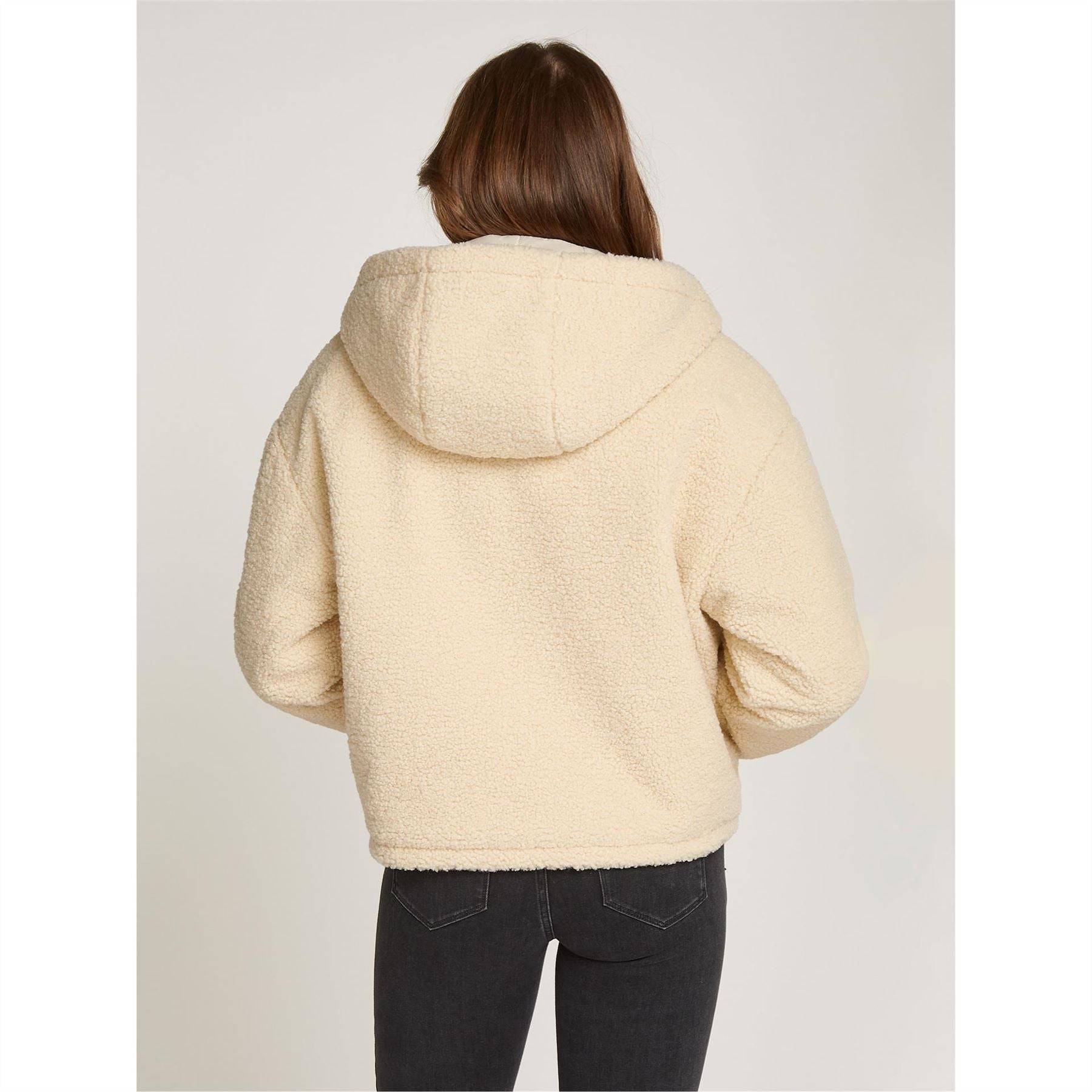 Calvin Klein Jeans Sherpa Recycled Polyester Relaxed Fit Shearling Jacket