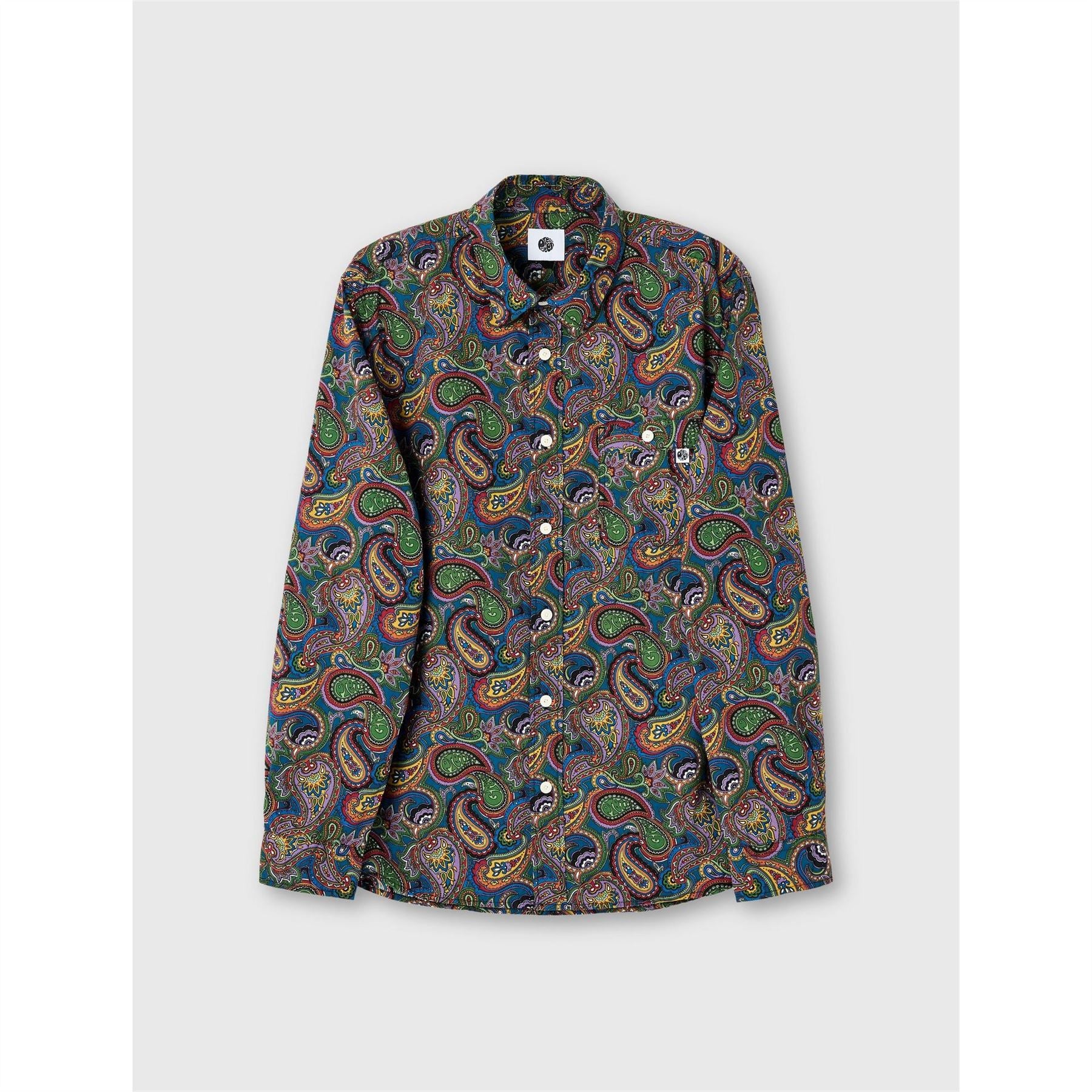 Pretty Green House Paisley Long Sleeve Patterned Shirt