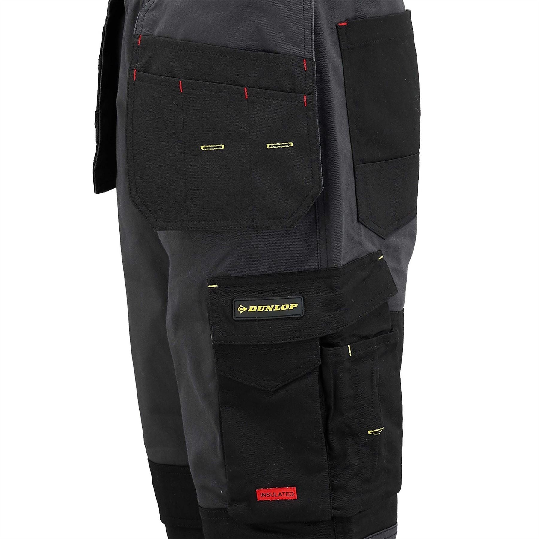 Dunlop Solid Multi-Pocket Straight Workwear Trousers