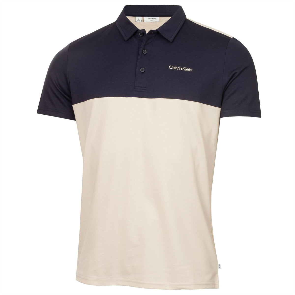 Calvin Klein Golf Embroidered Collared Neck Short Sleeve Polo Shirt