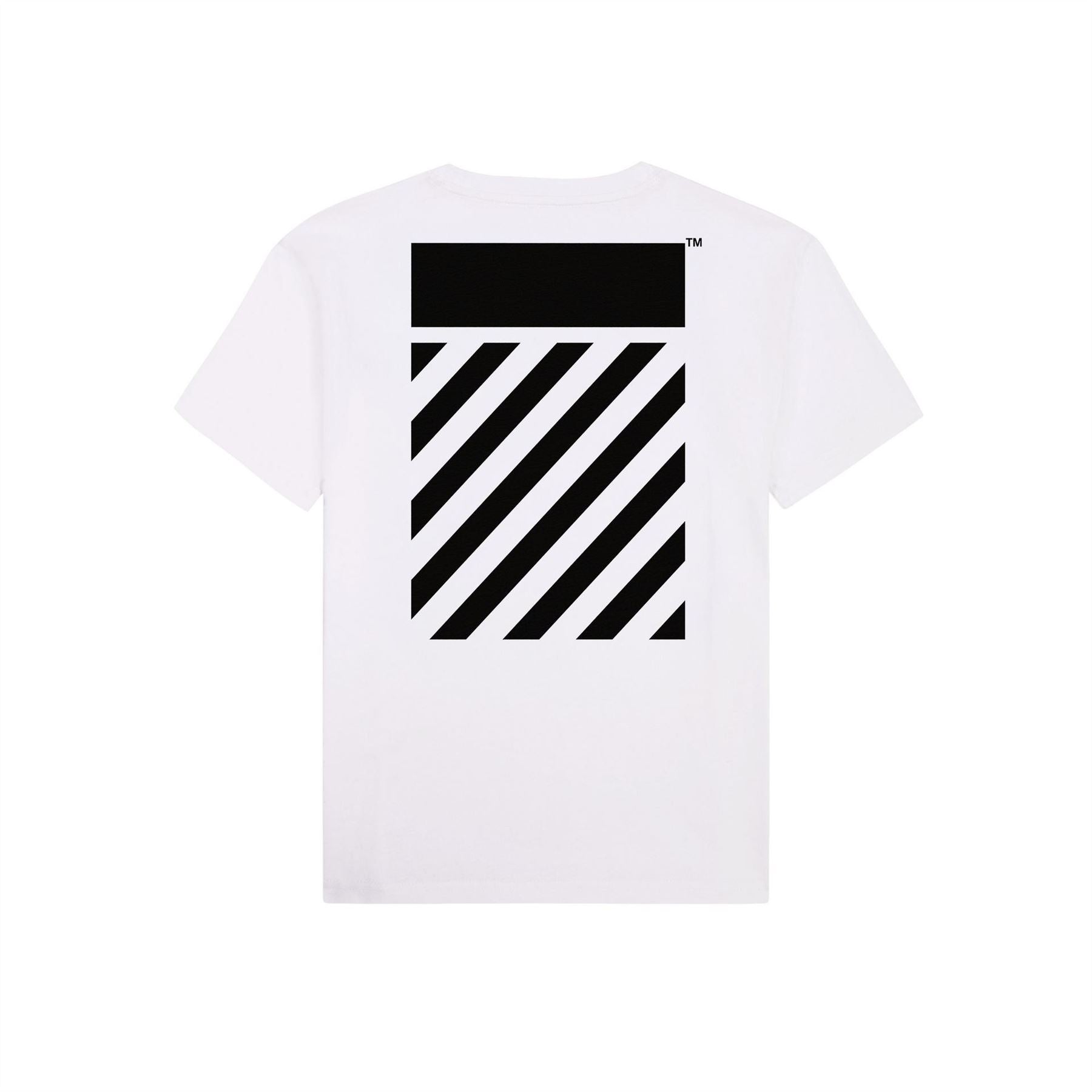 L AB Off White Ab Small Logo Tee Jn64