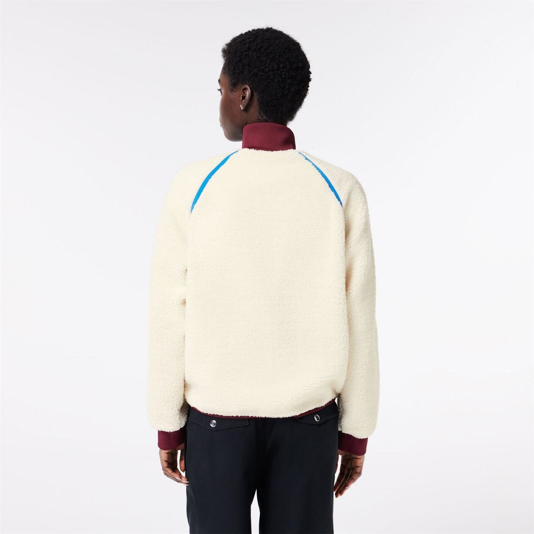 Lacoste Sherpa Zip Collar Long Sleeve Rain Anorak