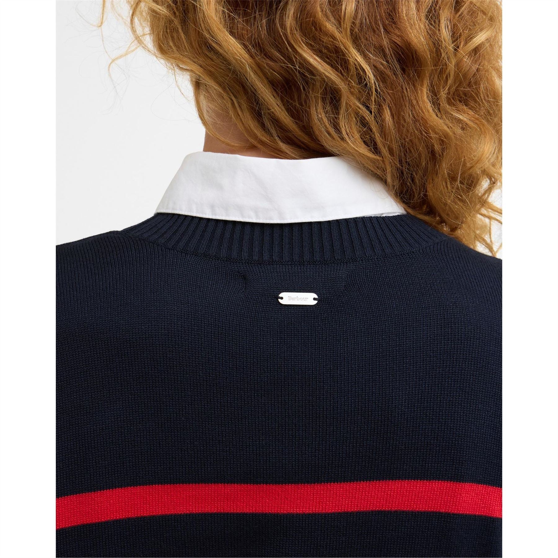 Barbour Fern Striped Crew Neck Jumper
