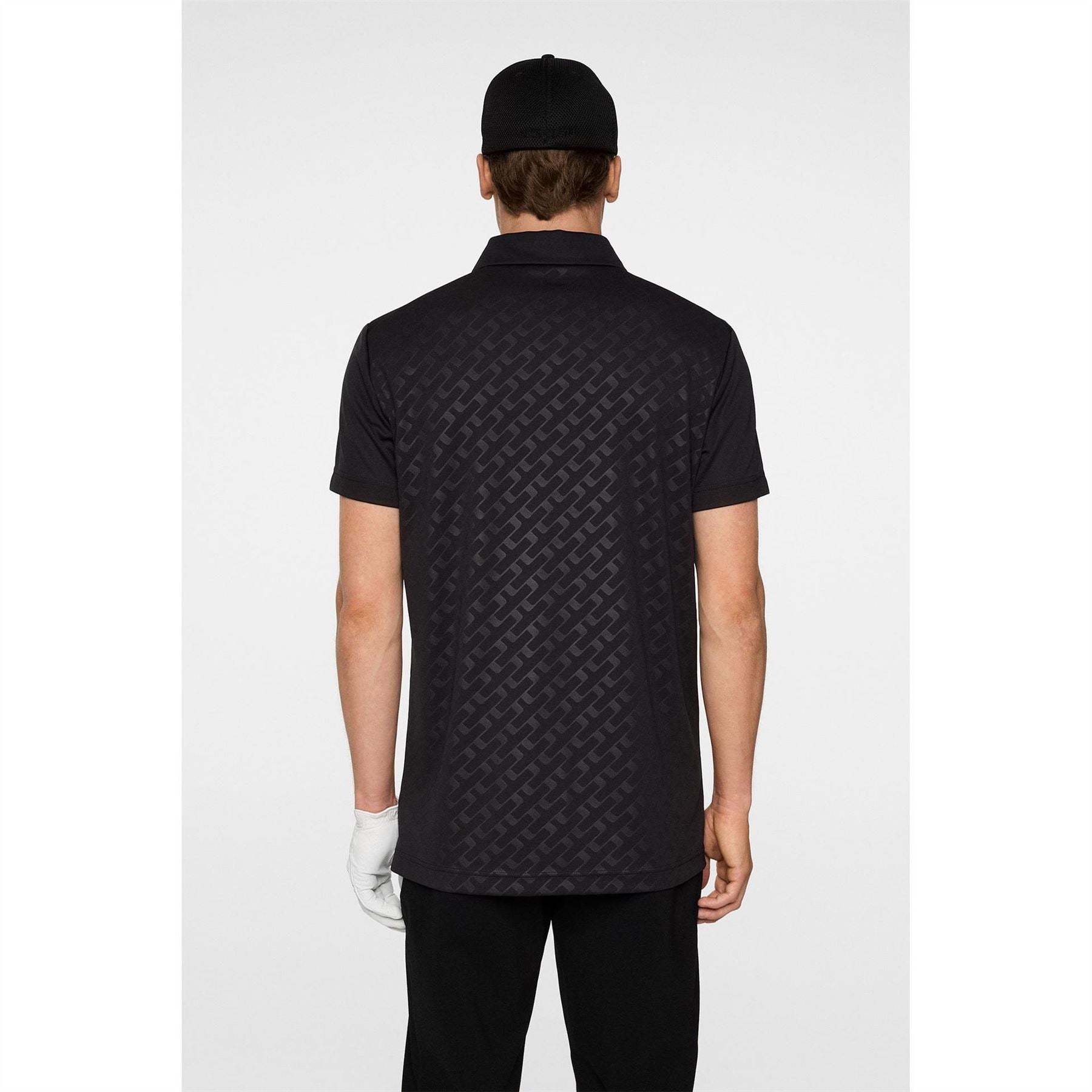 J Lindeberg Golf Collared Neck Short Sleeve Polo Shirt