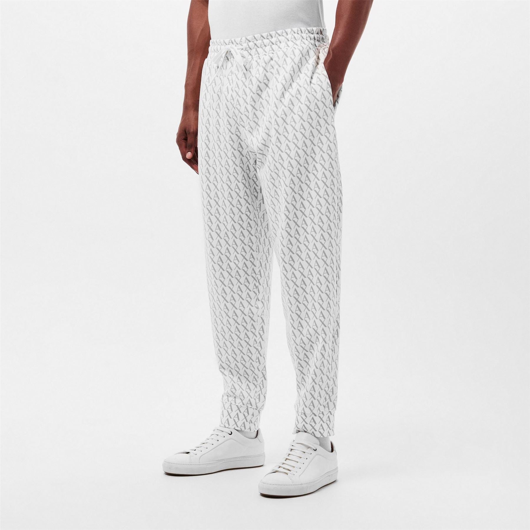Armani Exchange Exchange Geometric Patterned Track Pants