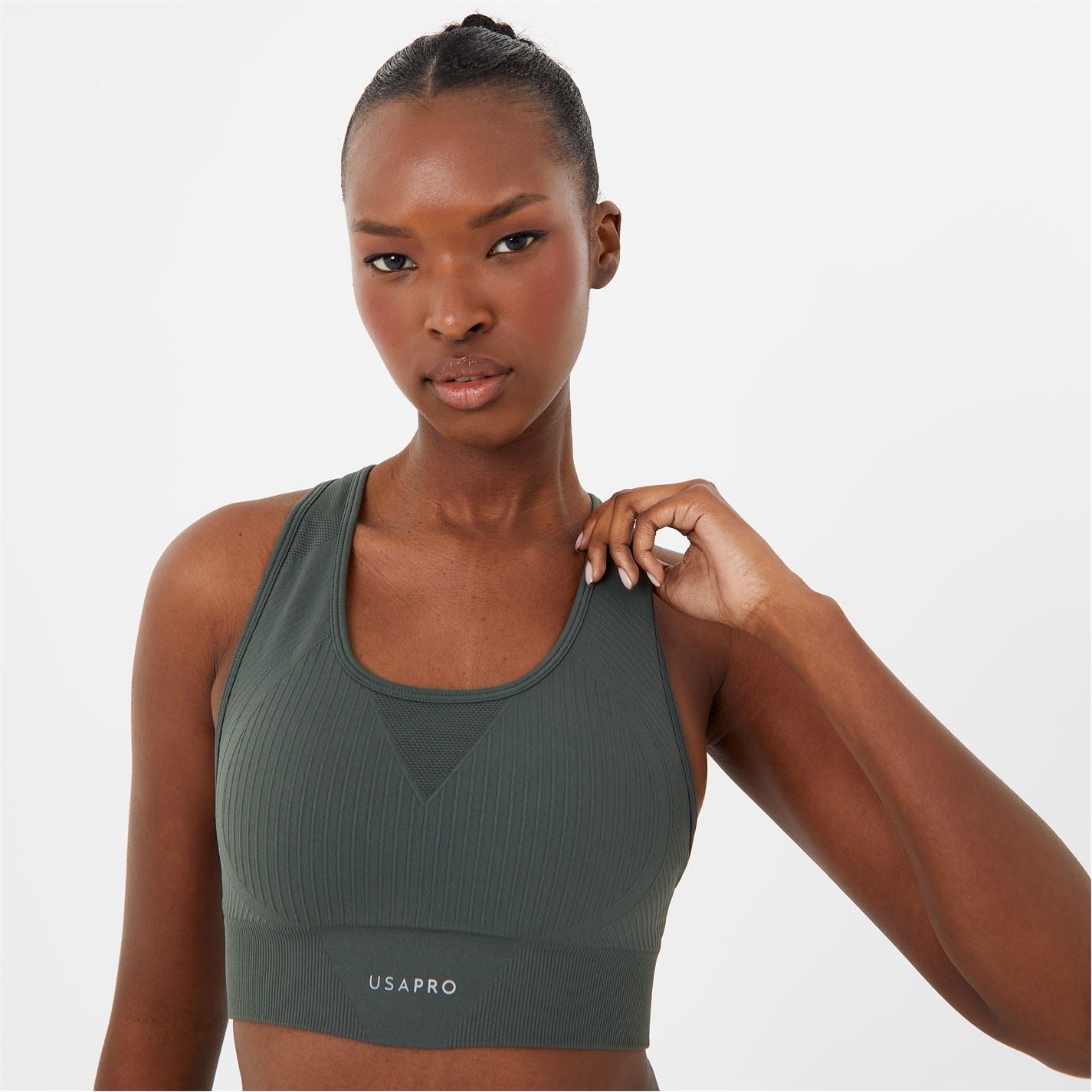 USA Pro Core Seamless Crop Sports Bra