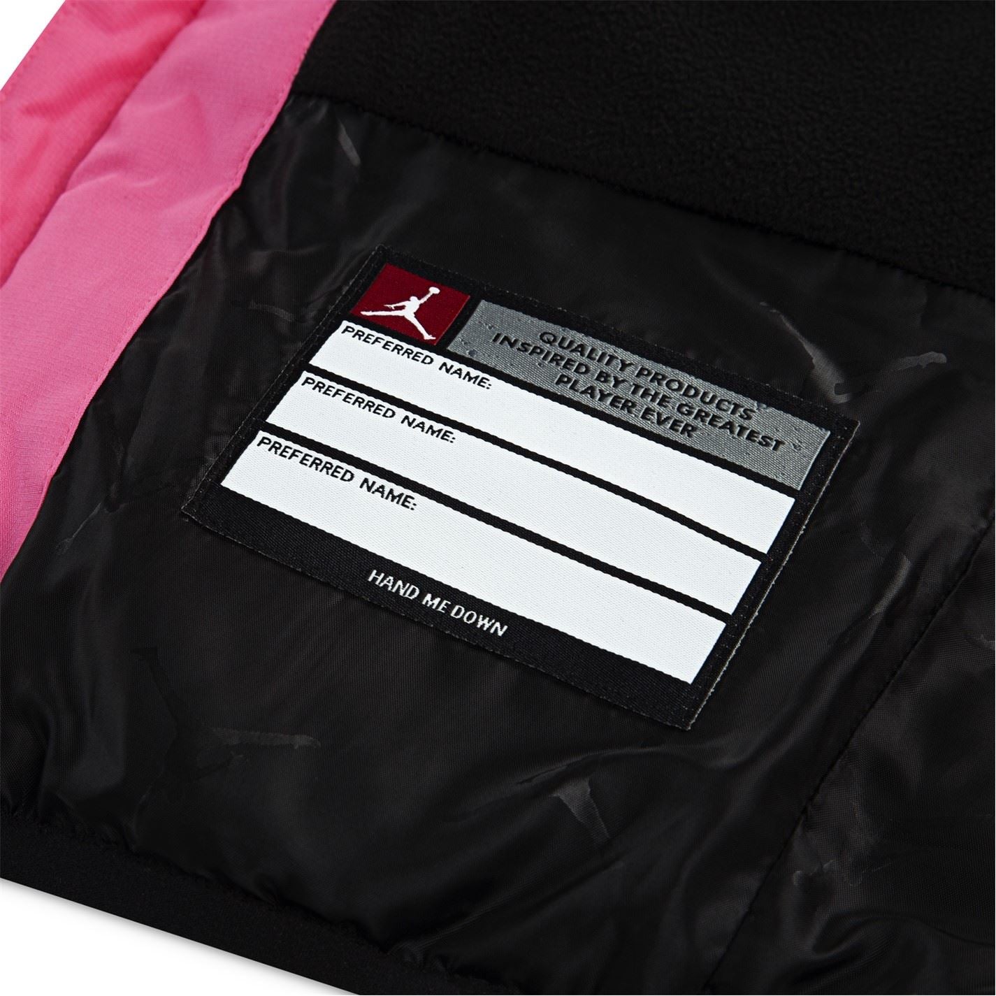 Air Jordan Solid Patterned Hooded Puffer Jacket