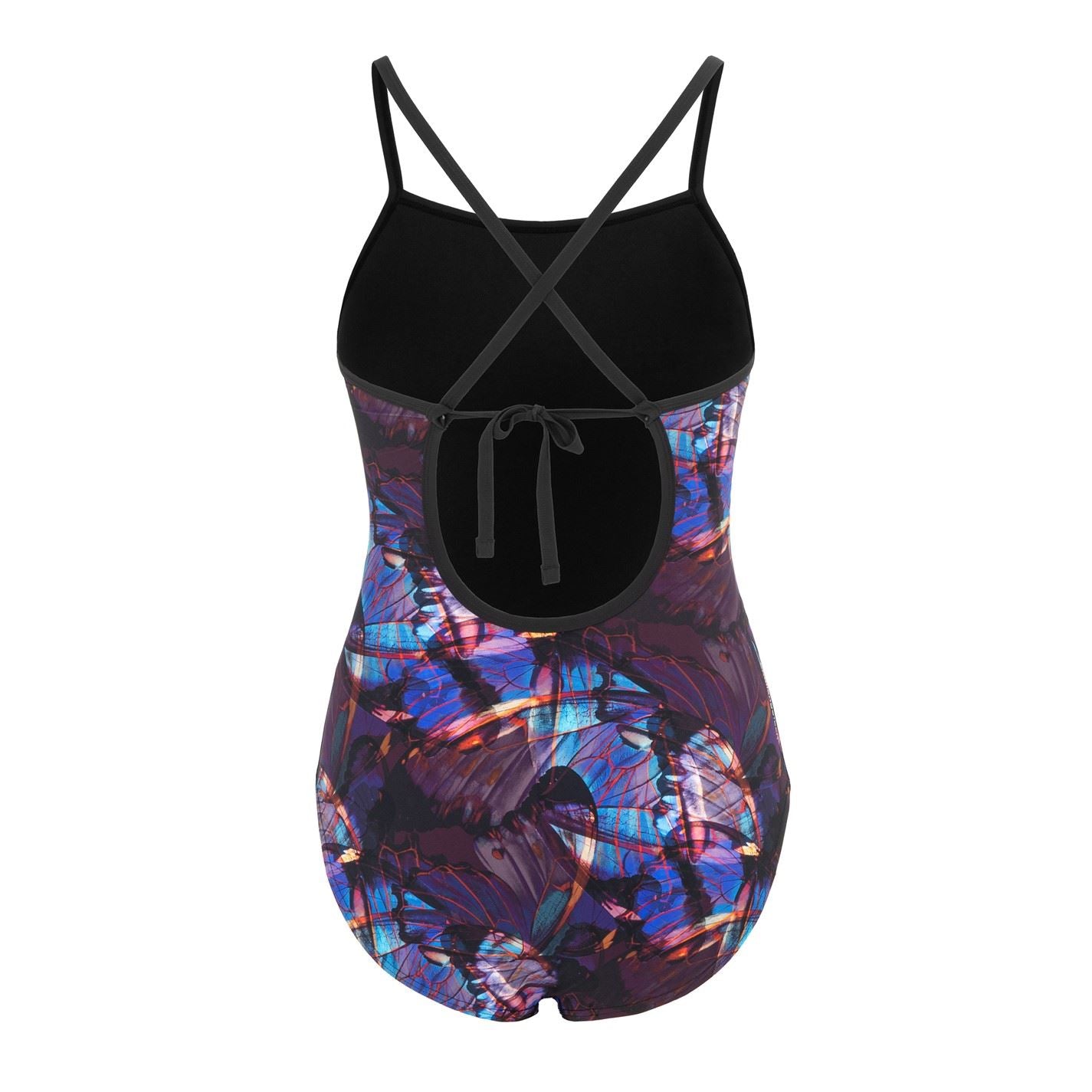Slazenger Floral Patterned Tie Back One-Piece Swimsuit
