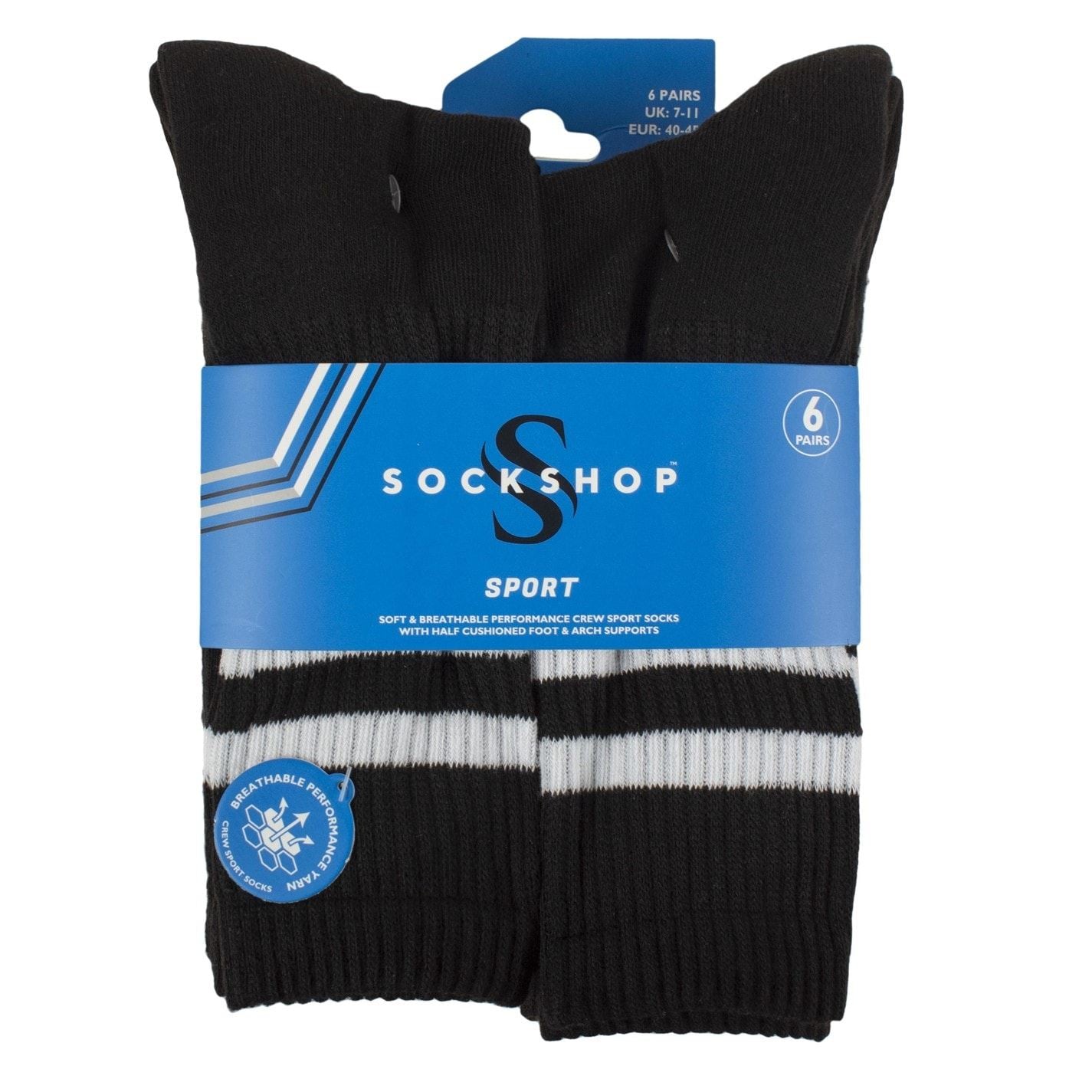 Sockshop Sport Pack Crew Socks
