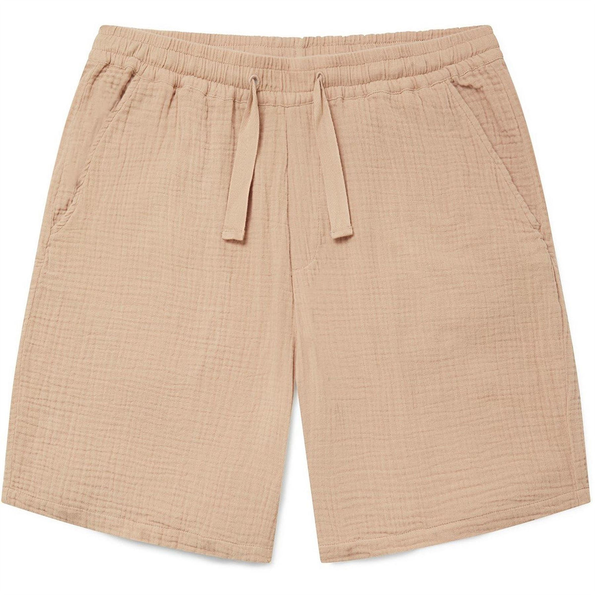 Albam Crinkle Solid Bermuda Shorts