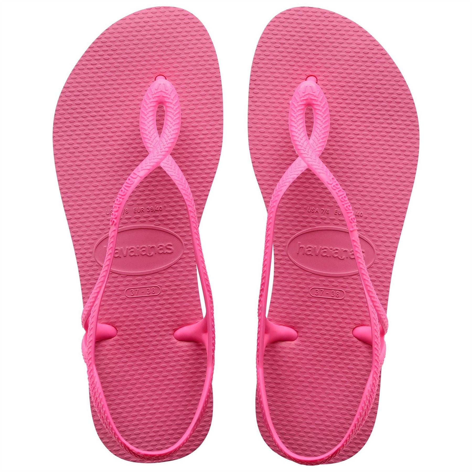 Havaianas Womens Hav. Luna Ciber Pink 37 38 Flip Flops