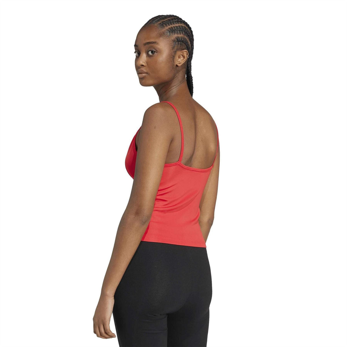adidas Logo Print Spaghetti Strap Slim Fit Camisole Tank