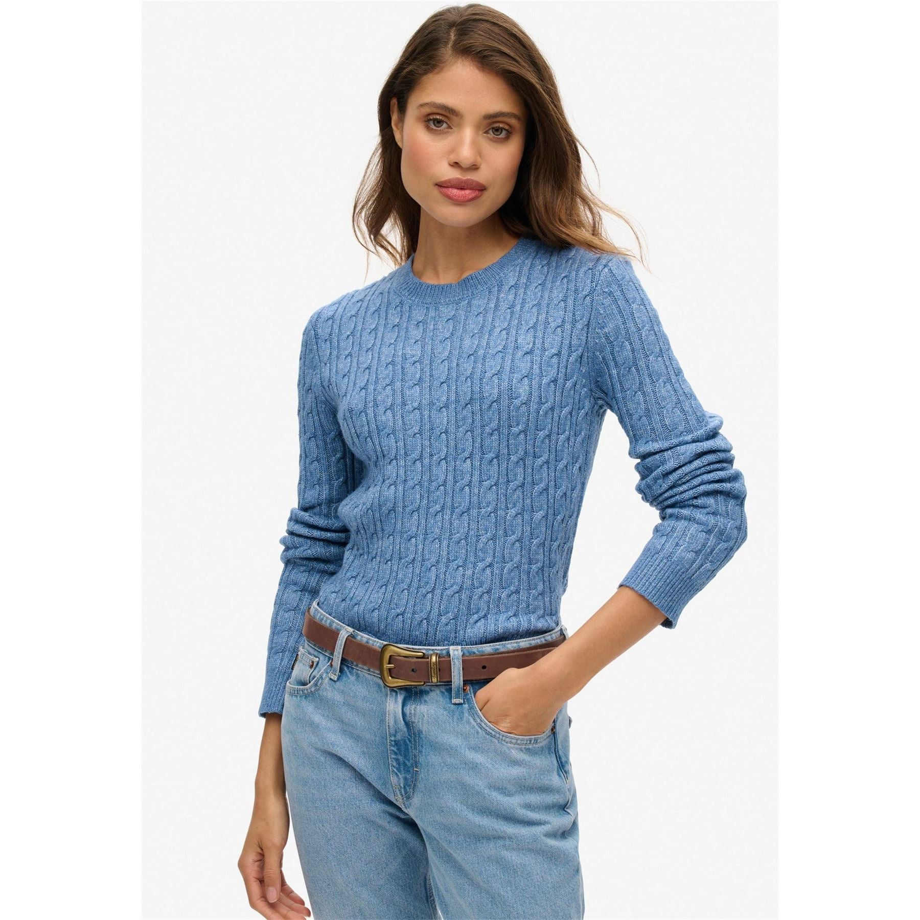 Superdry Cable Crew Neck Regular Fit Sweater
