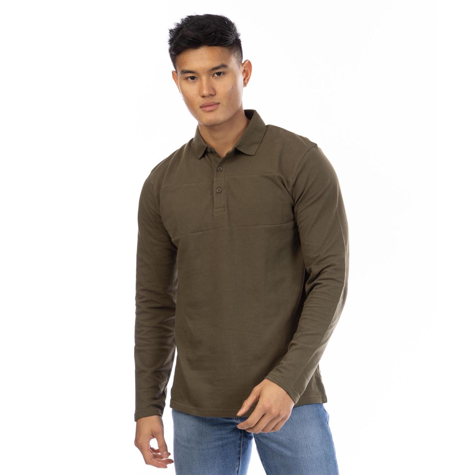 Peter Werth W Noaks Collared Neck Long Sleeve Polo Shirt