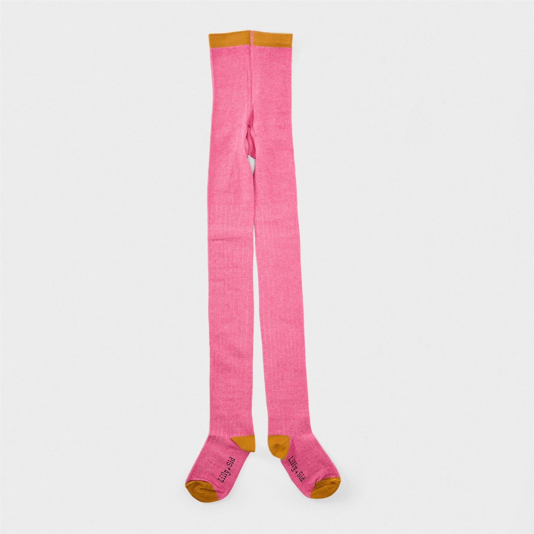 Lilly and Sid Colored Ribbed Opaque Tights