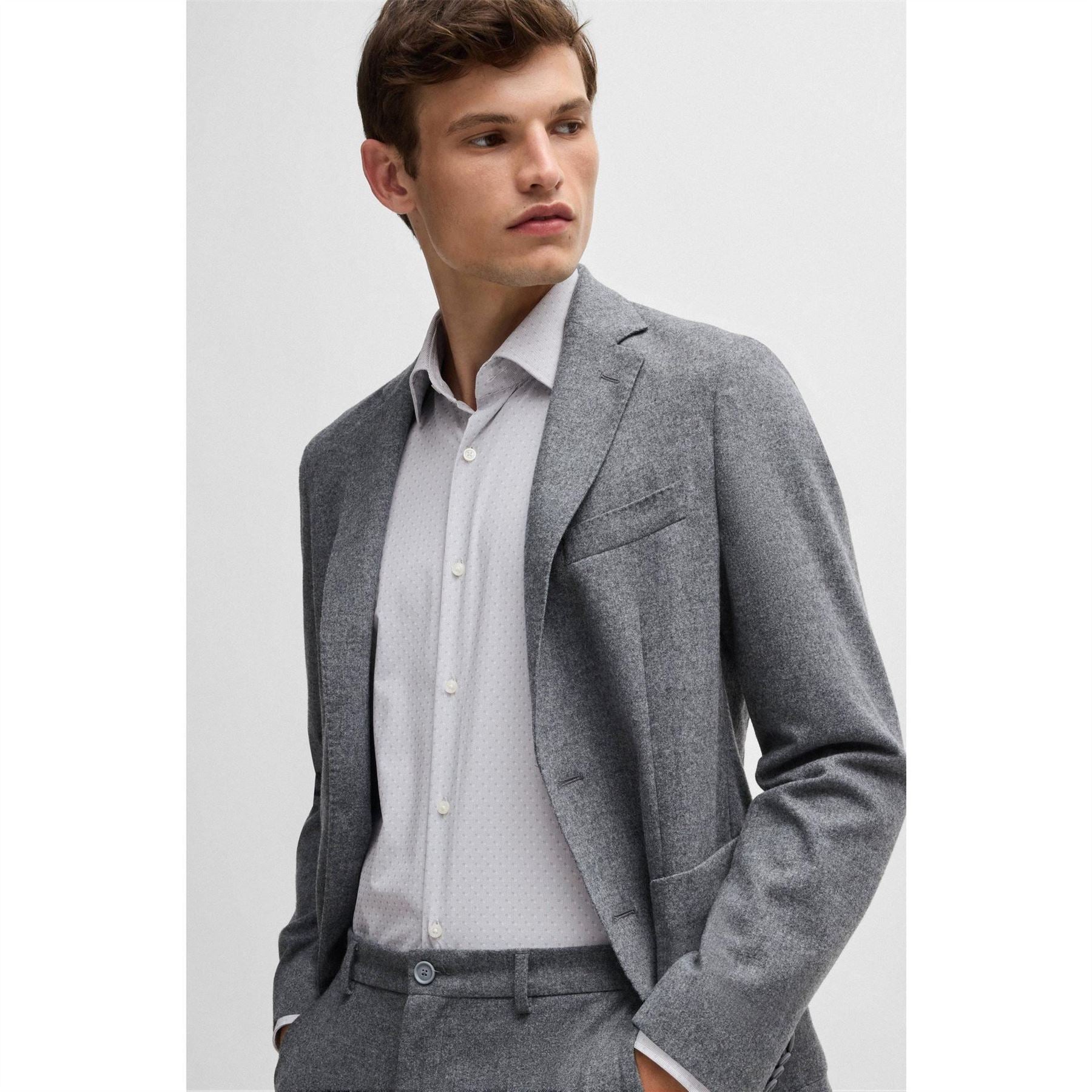 Boss Oxford Regular Fit Long Sleeve Shirt