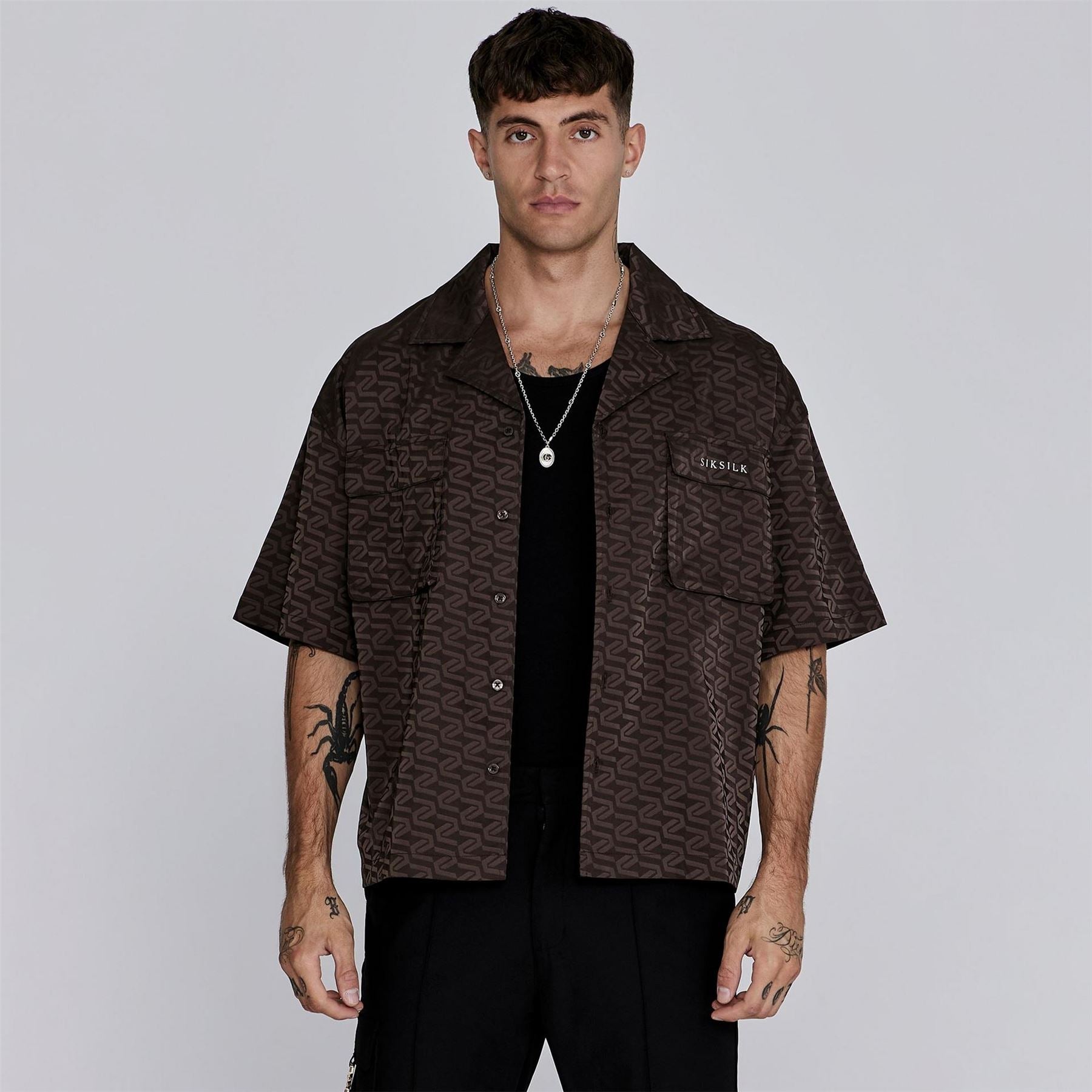 SikSilk Relaxed Fit Short Sleeve Shirt