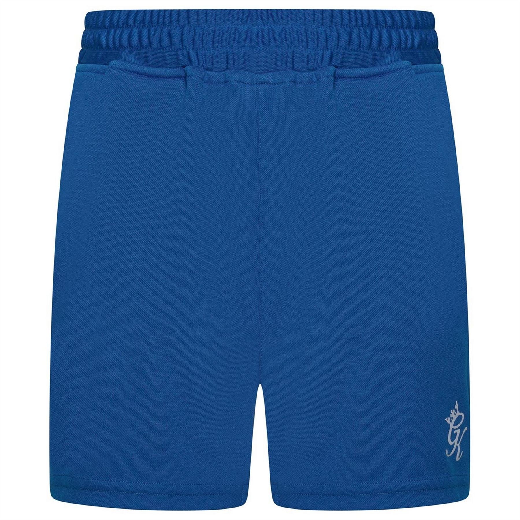 Gym King Gymki Lightweight Poly Sonic Blue Tracksuit Shorts