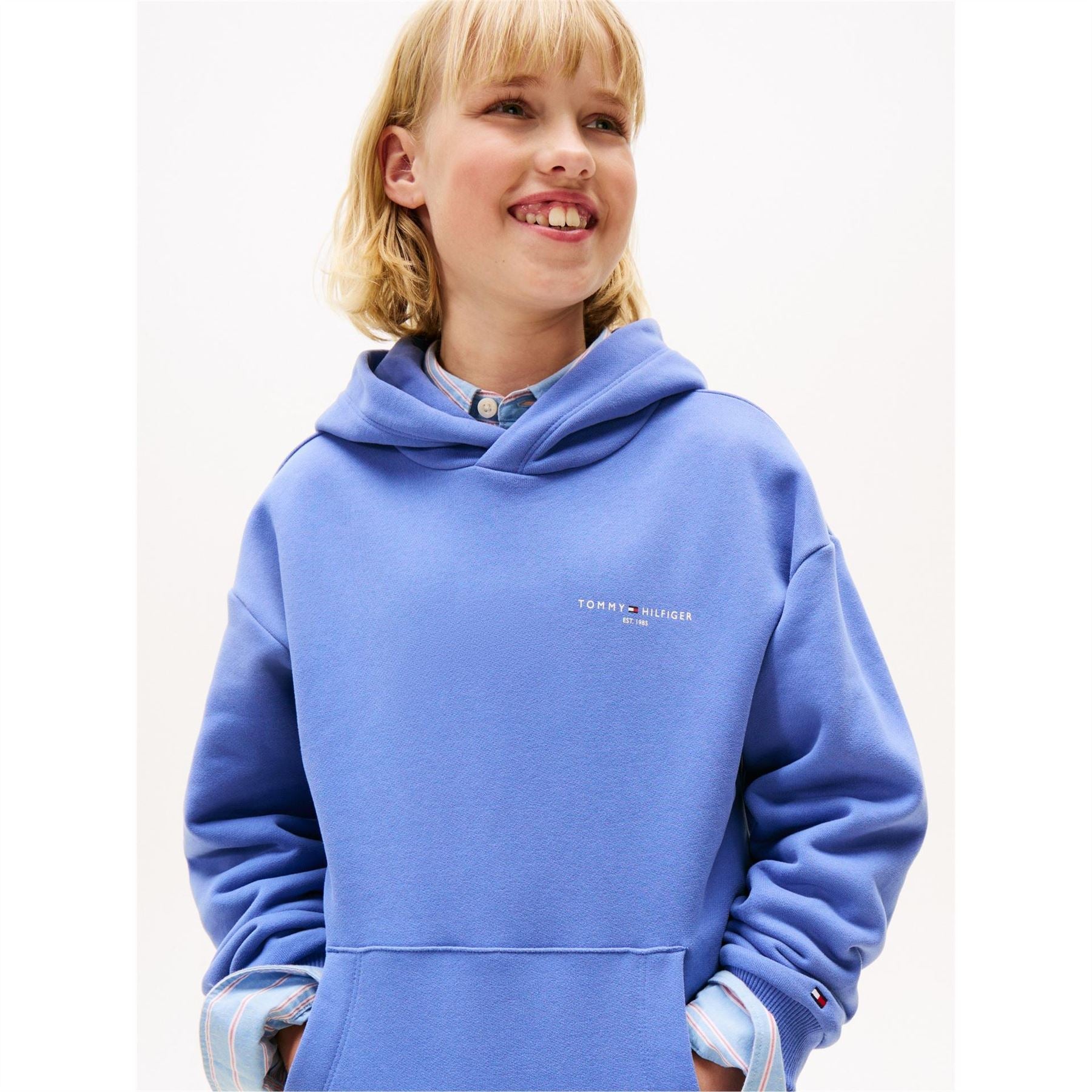 Tommy Hilfiger Hooded Neck Long Sleeve Regular Fit Top