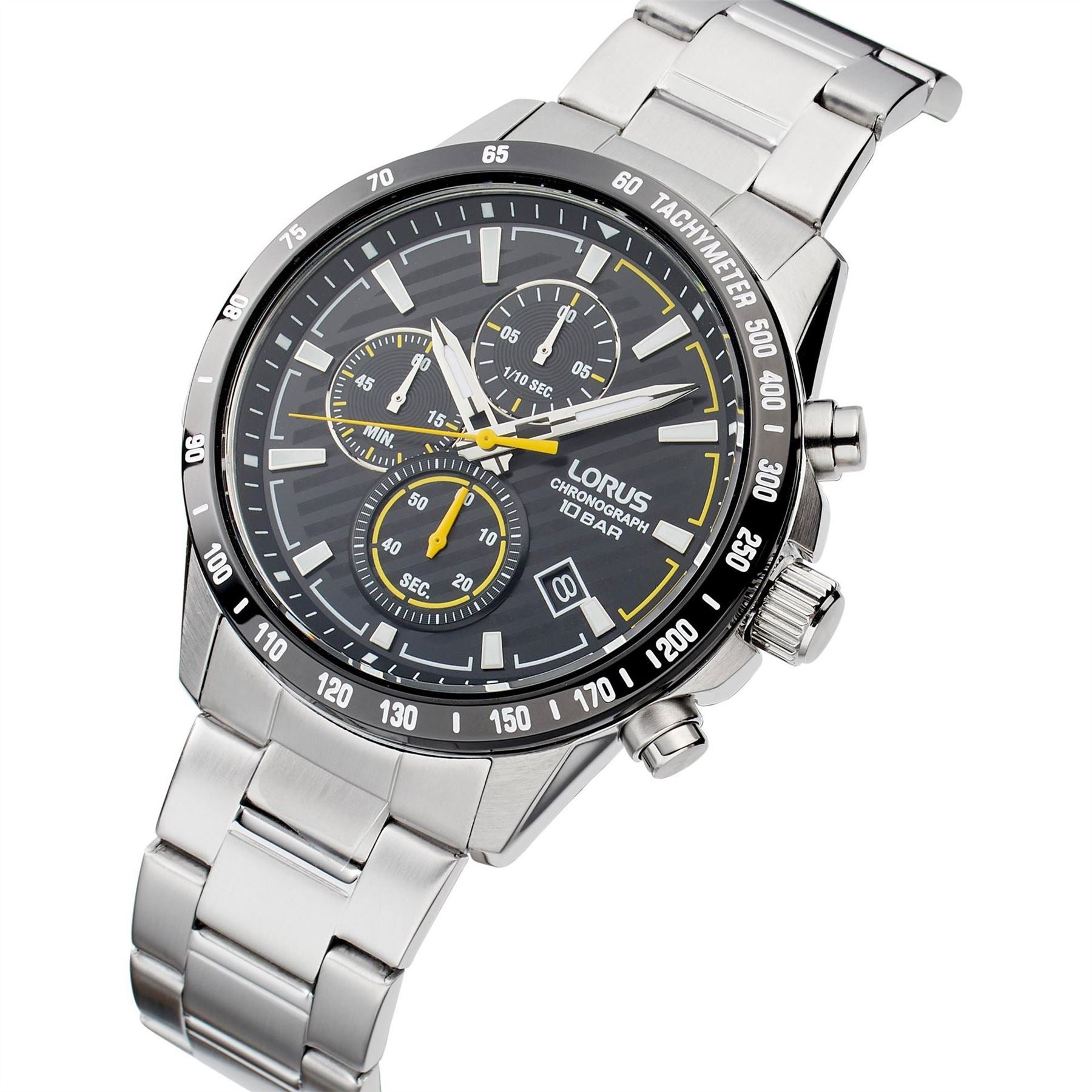 Lorus Chronograph Steel Bracelet Analogue Watch