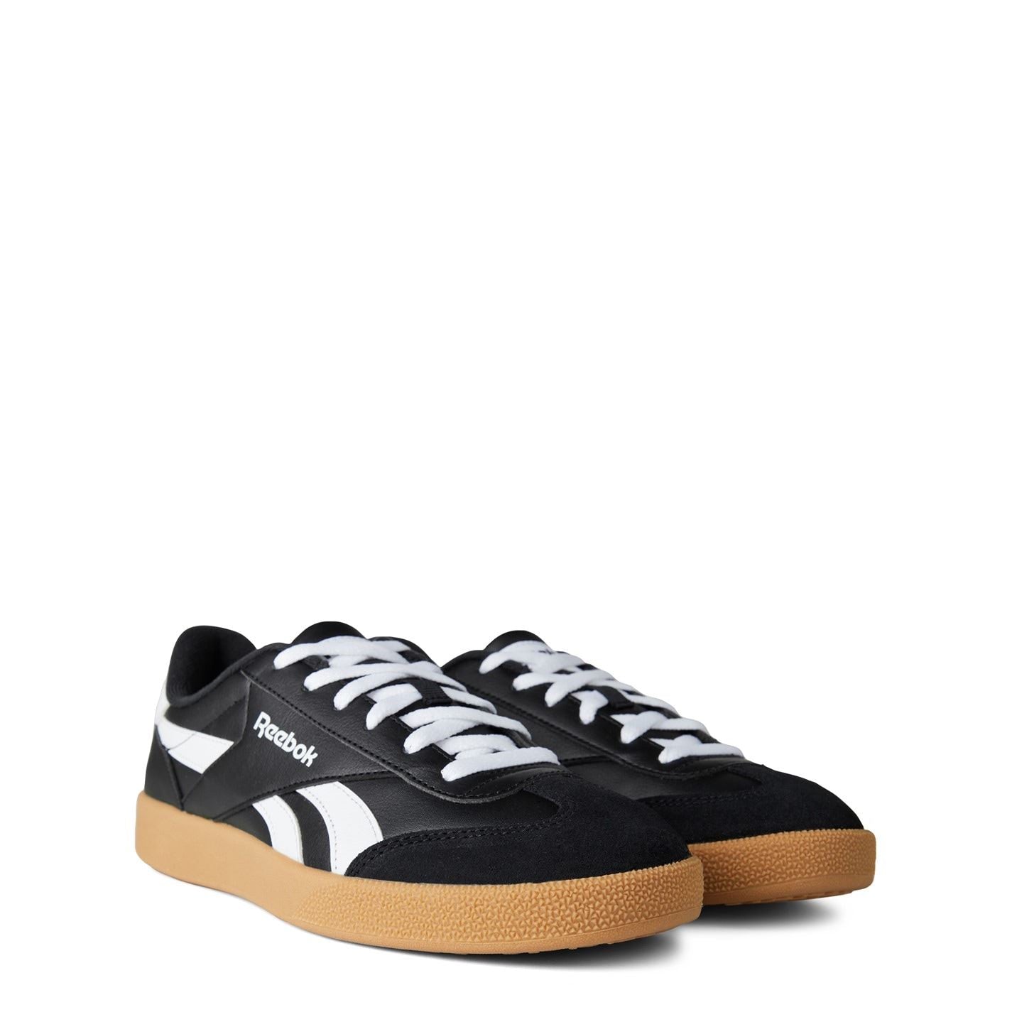 Reebok Smash Edge Low Top Sneakers Black White Gum