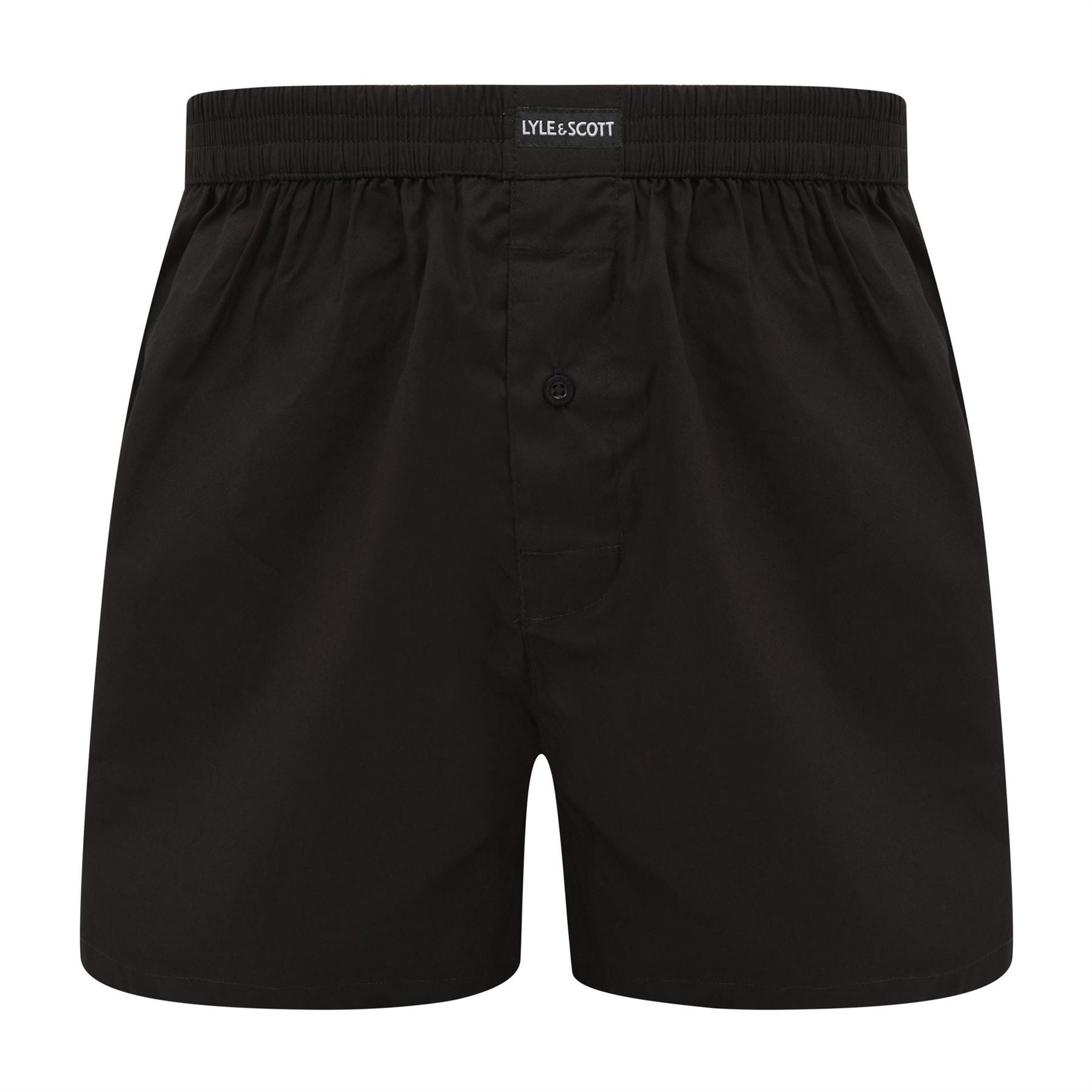 Lyle and Scott 3 Pack Woven Plain Design Boxer Shorts