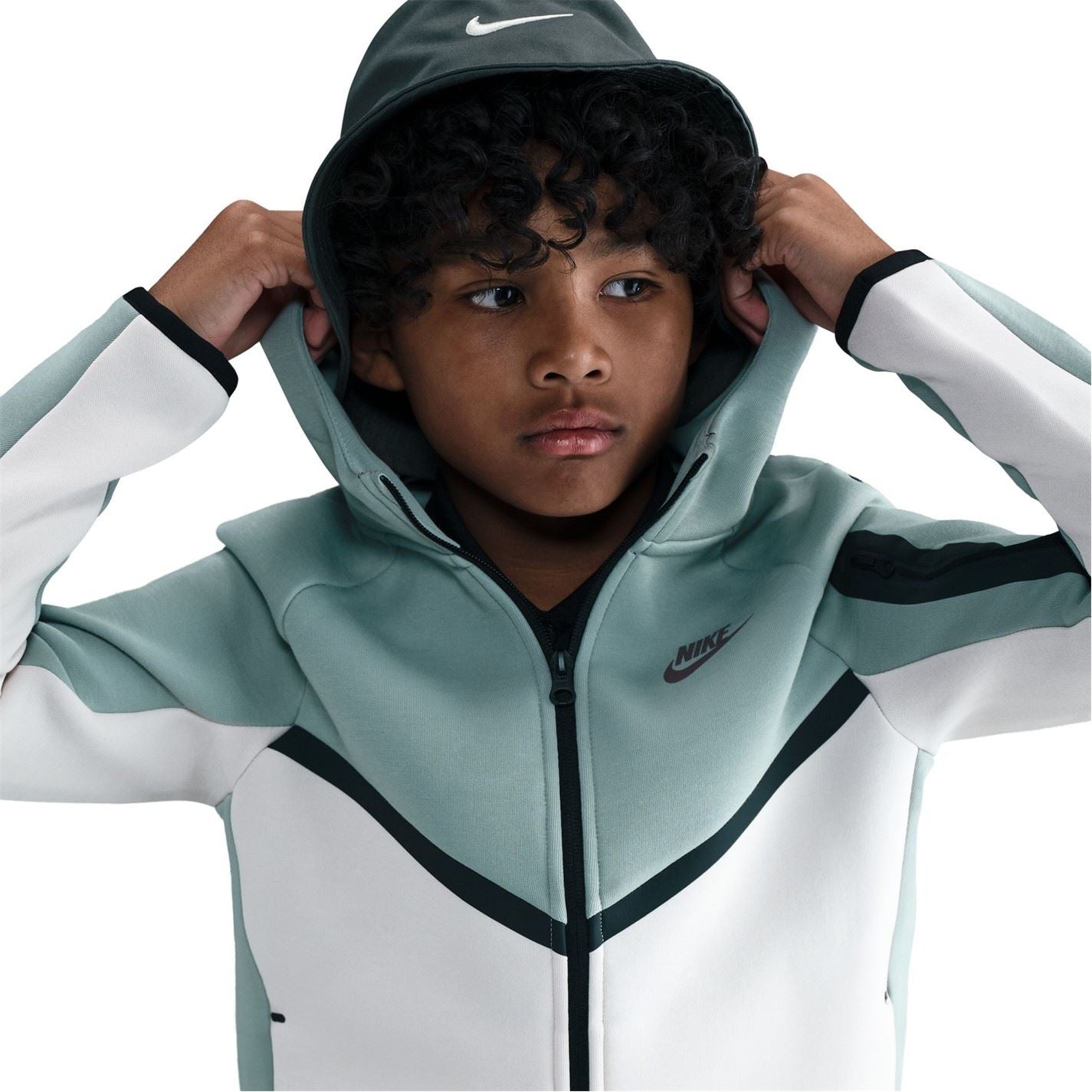 Nike Sportswear Tech Fleece Big Kids  Full Zip Hoodie