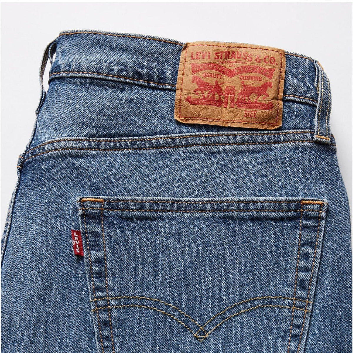 Levis 502 Tapered Fit Five Pocket Jeans