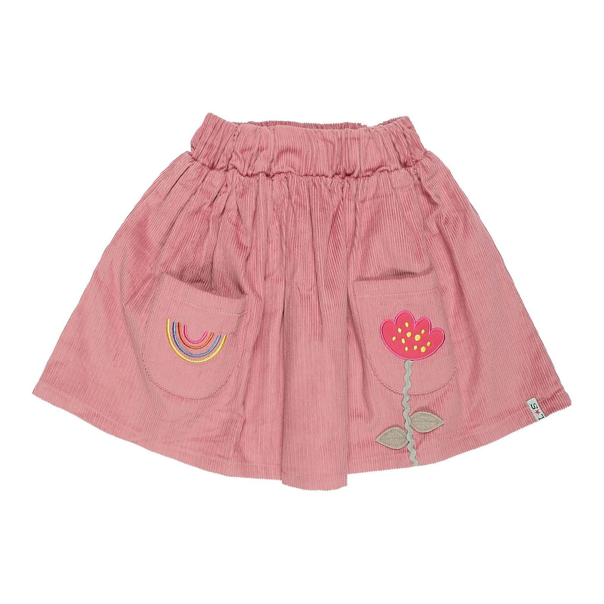Lilly and Sid Rainbow Cord Mini A-Line Skirt
