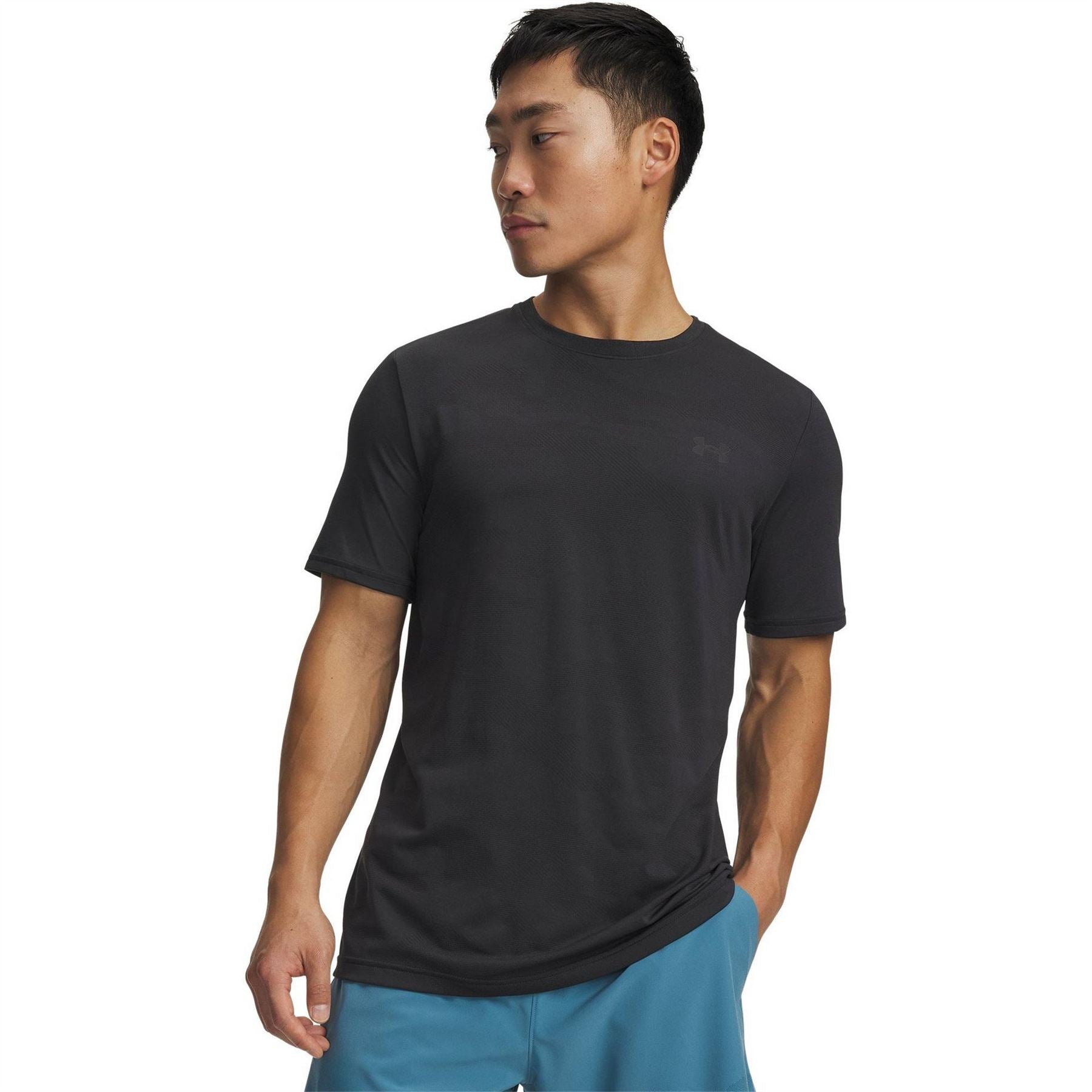 Under Armour Seamless Camo Short Sleeve Performance Gym Top