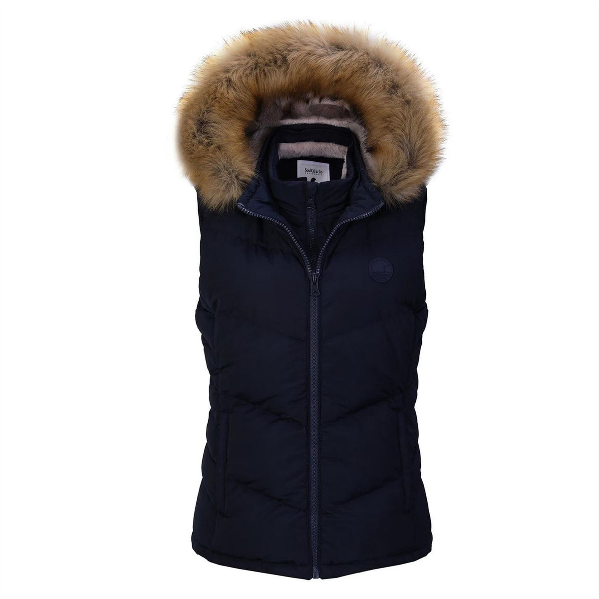 SoulCal  2Zip Detachable Hood Padded Gilet