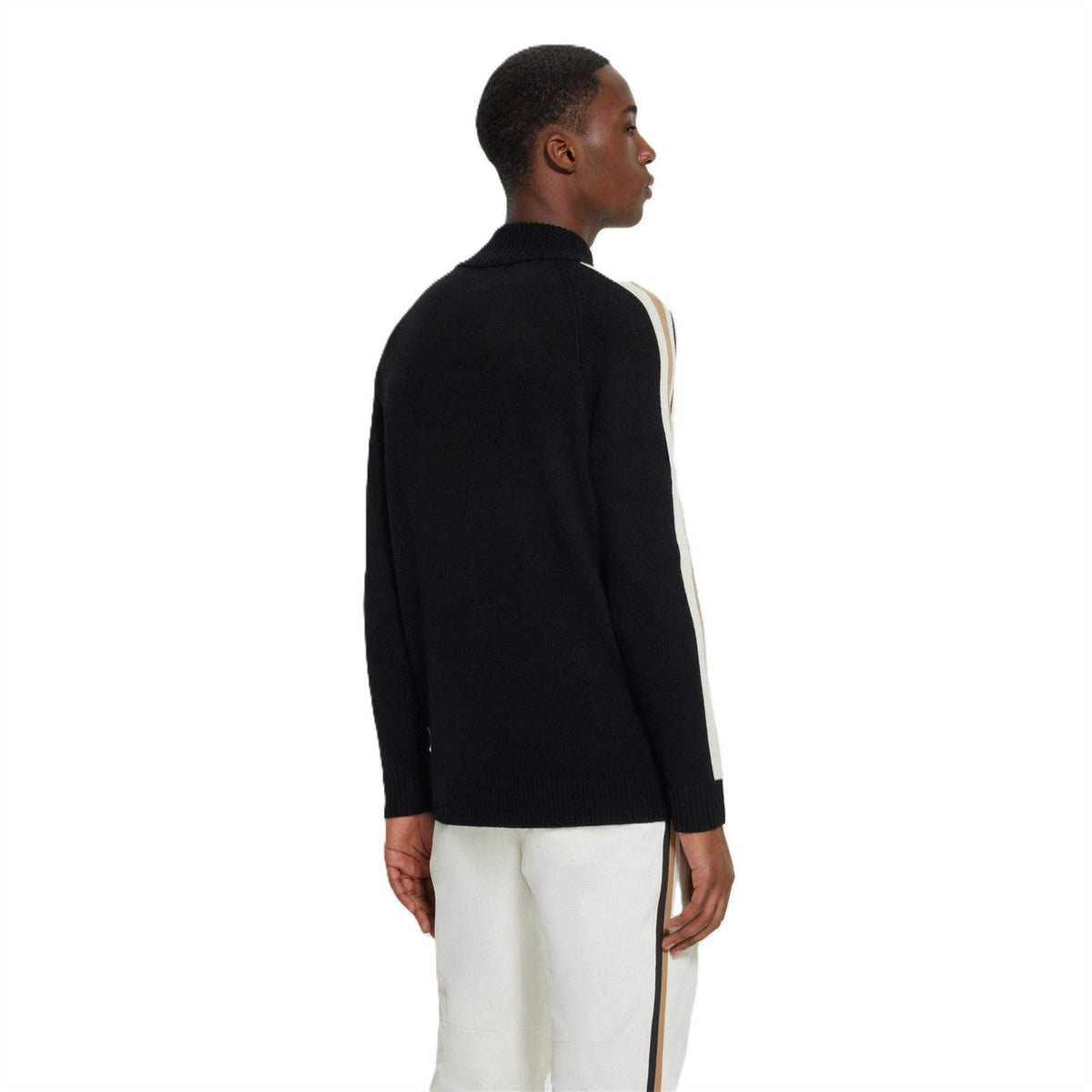 Boss Zip Neck Raglan Sleeve Sweater