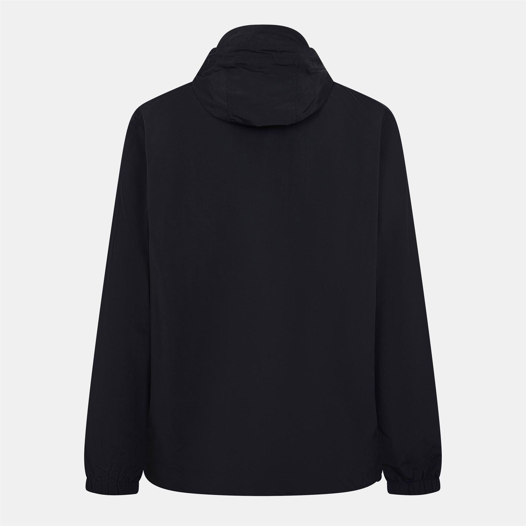 Lyle and Scott Zip Through Cotton Wind Resistant Long Sleeve Hooded Rain Anorak