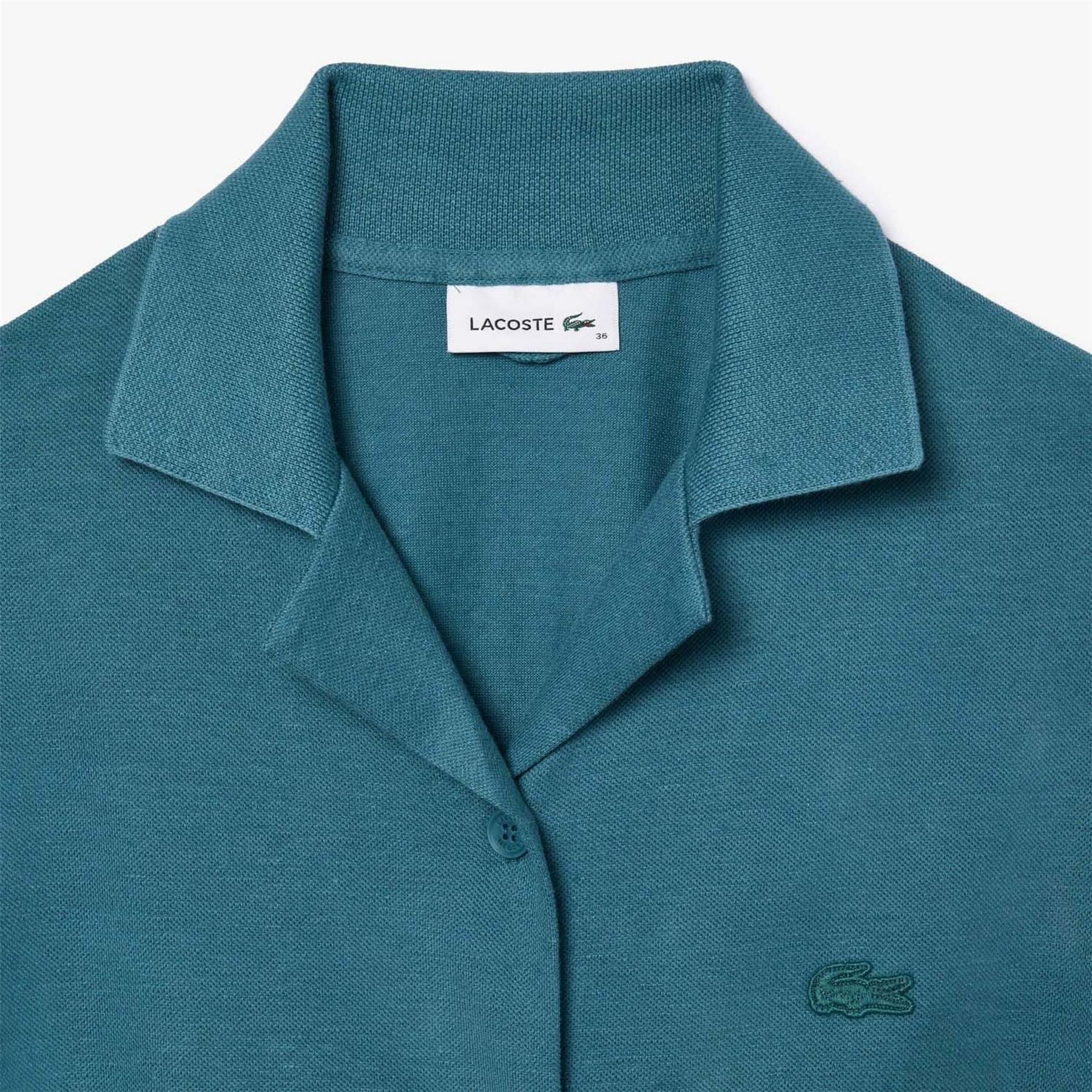 Lacoste And Cotton Belted Shirt Dress