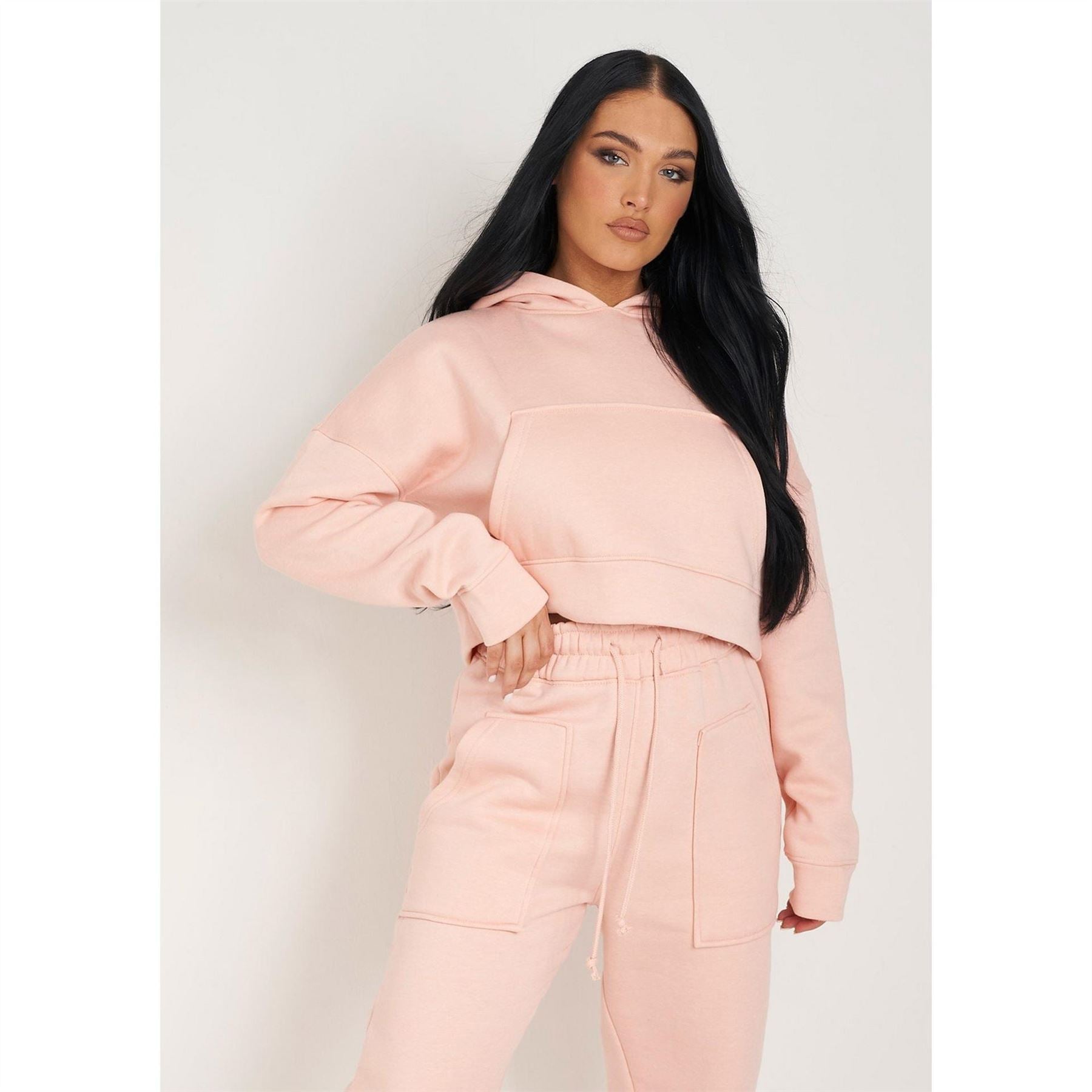 Missy Empire Front Cropped Hoodie