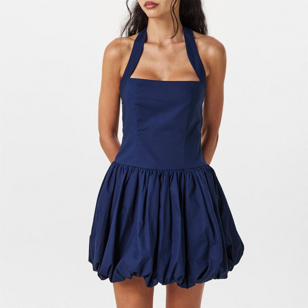 AmyLynn Halter Neck Mini A-Line Dress