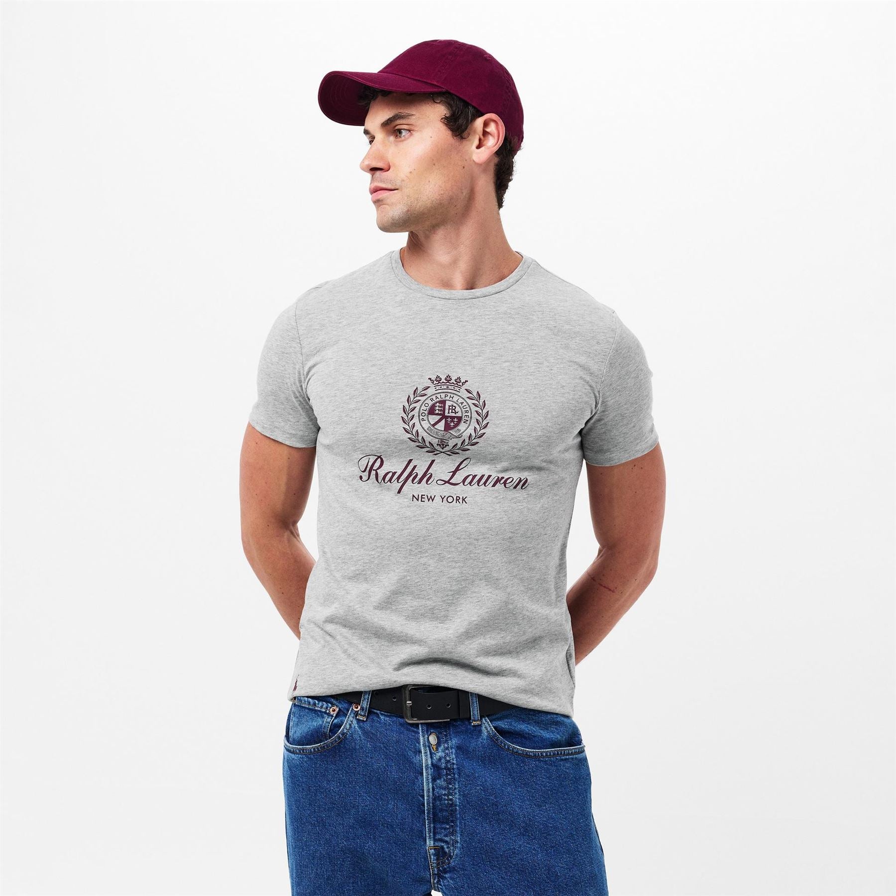 Polo Ralph Lauren Crest Logo Print Regular Fit Crew Neck T-Shirt