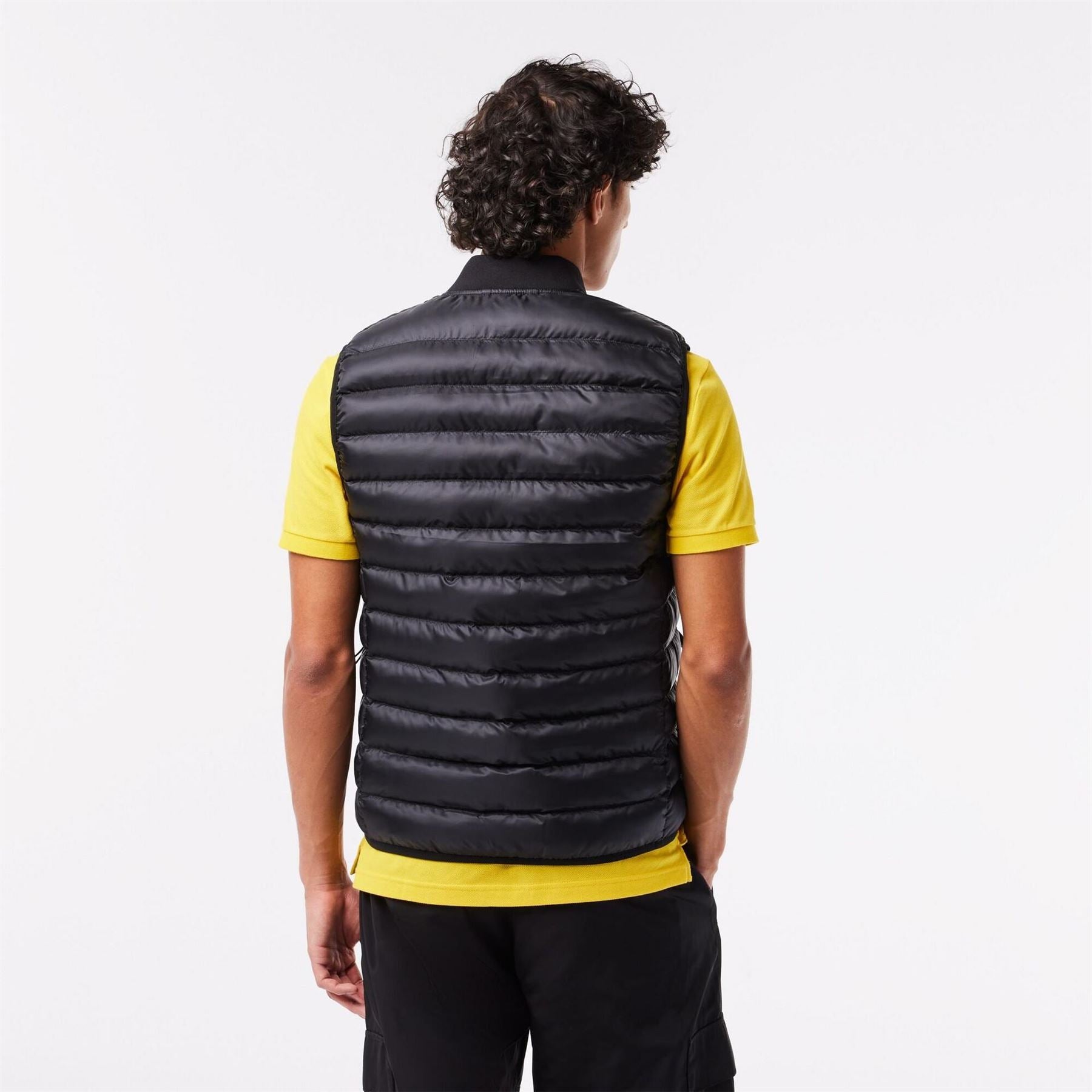 Lacoste Solid Patterned Gilet with Logo