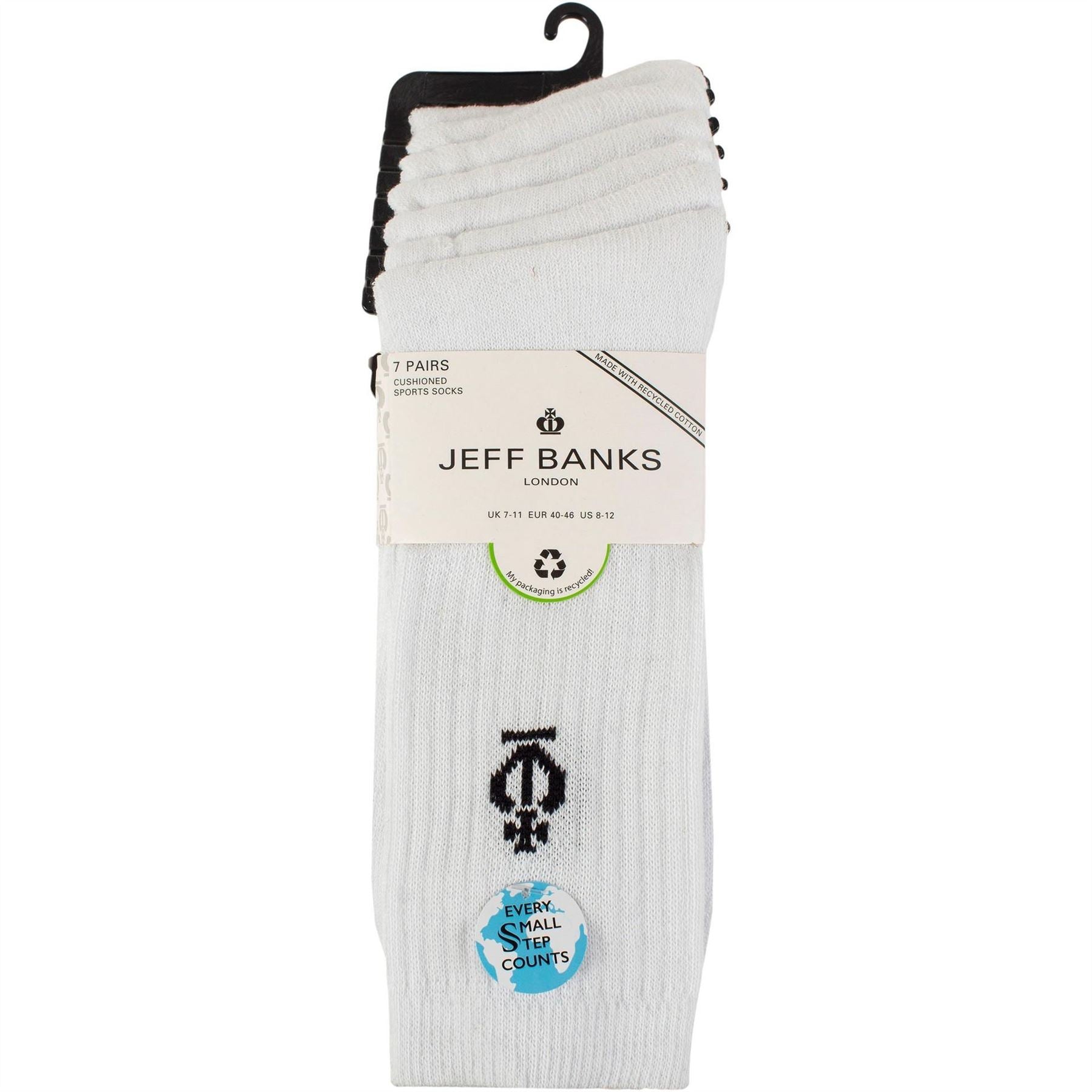 Jeff Banks 7 Pack Sport Crew Socks