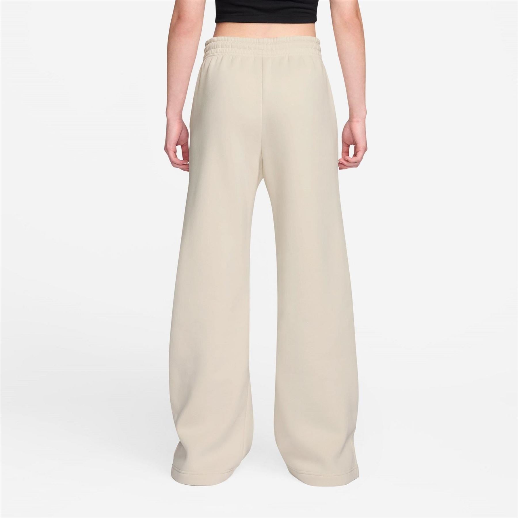 Nike Chenille Solid Patterned Wide Leg Sweatpants