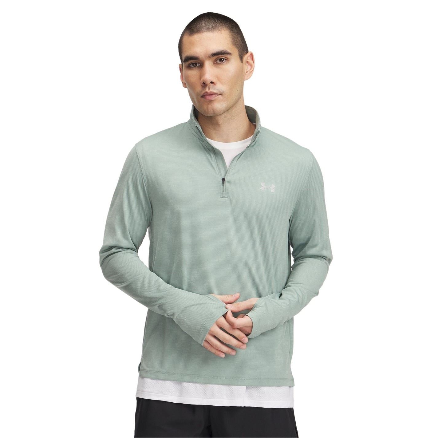 Under Armour Launch 4 Zipped Long Sleeve Performance Top