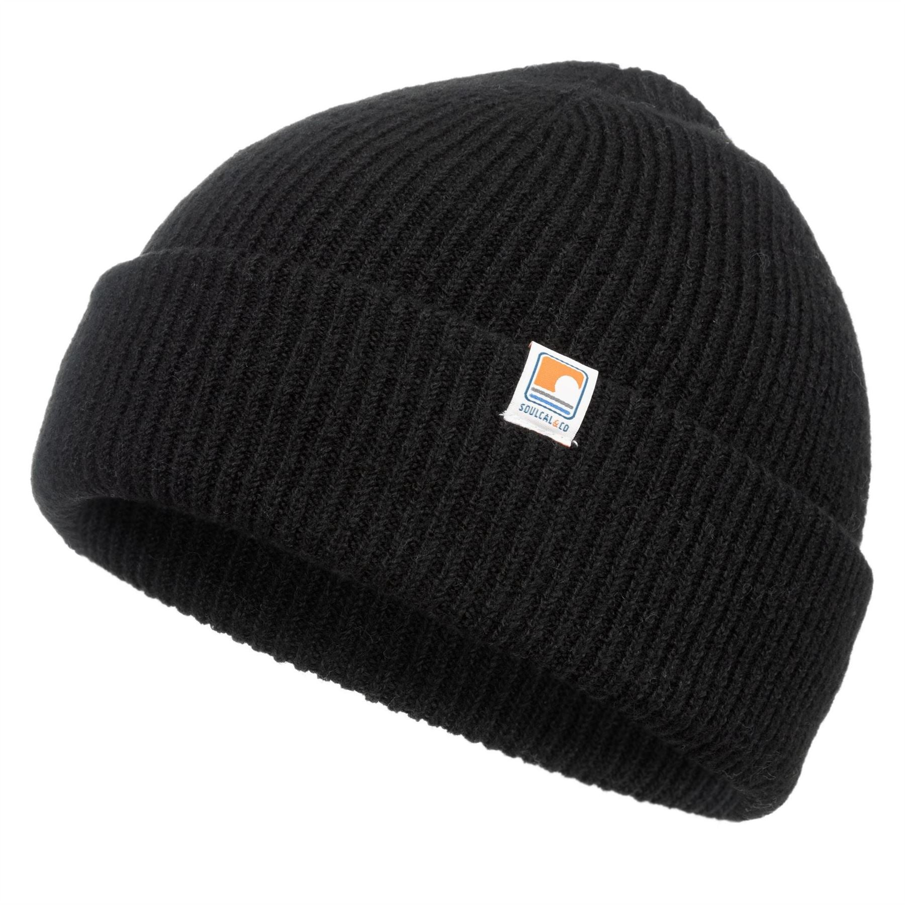 SoulCal Logo Print Adjustable Cuff Beanie