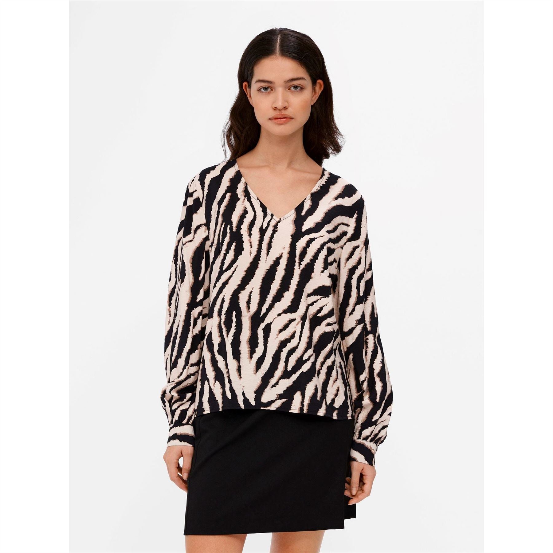 Object V Neck Long Sleeve Regular Fit Blouse