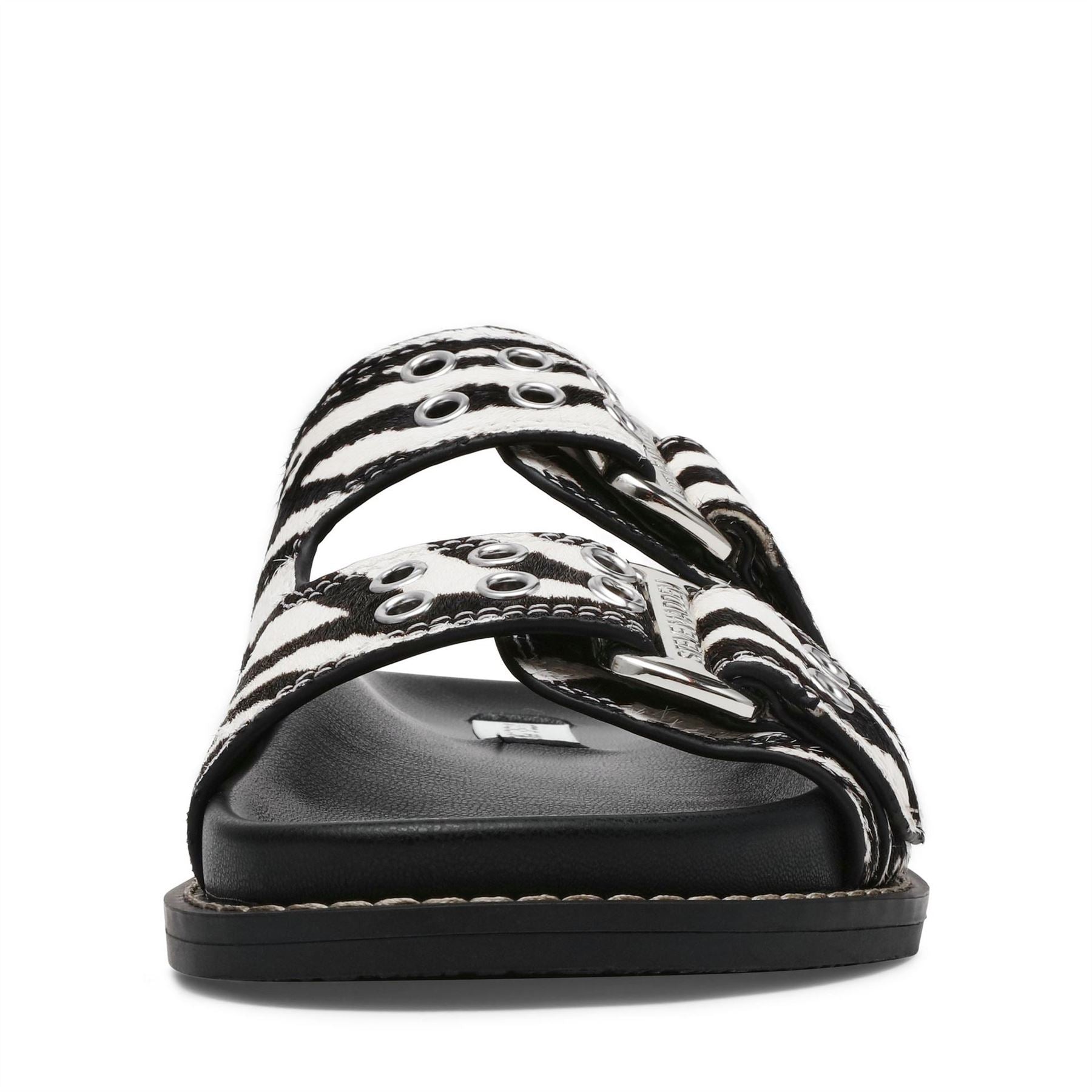 Steve Madden Zebra Patterned Pool Flatform Slides