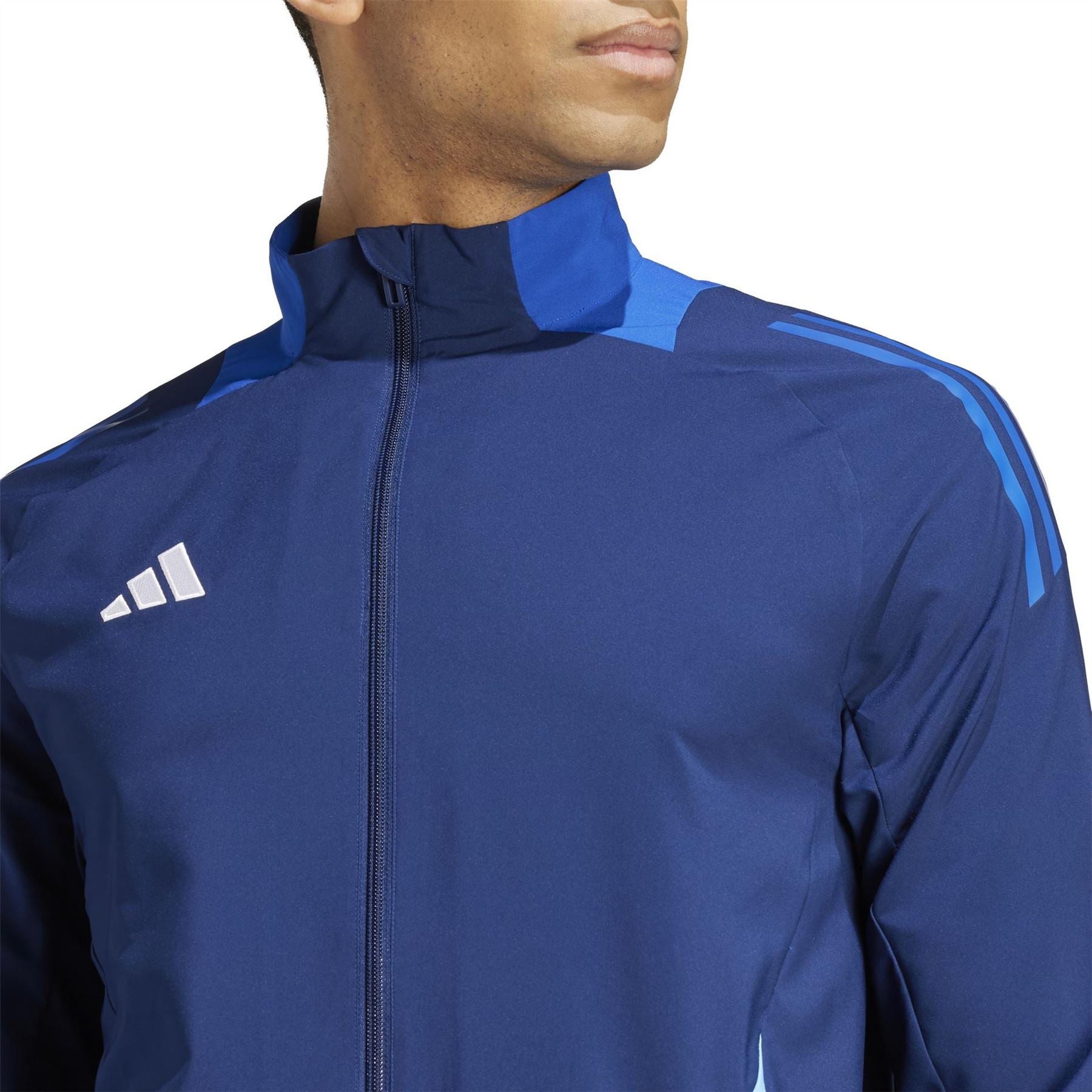 adidas Funnel Neck High Collar Long Sleeve Athletic Top